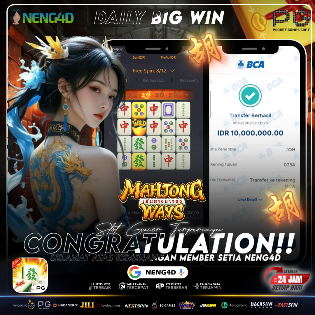 MENANG 10JT MAIN DI MAHJONG WAYS PG SOFT