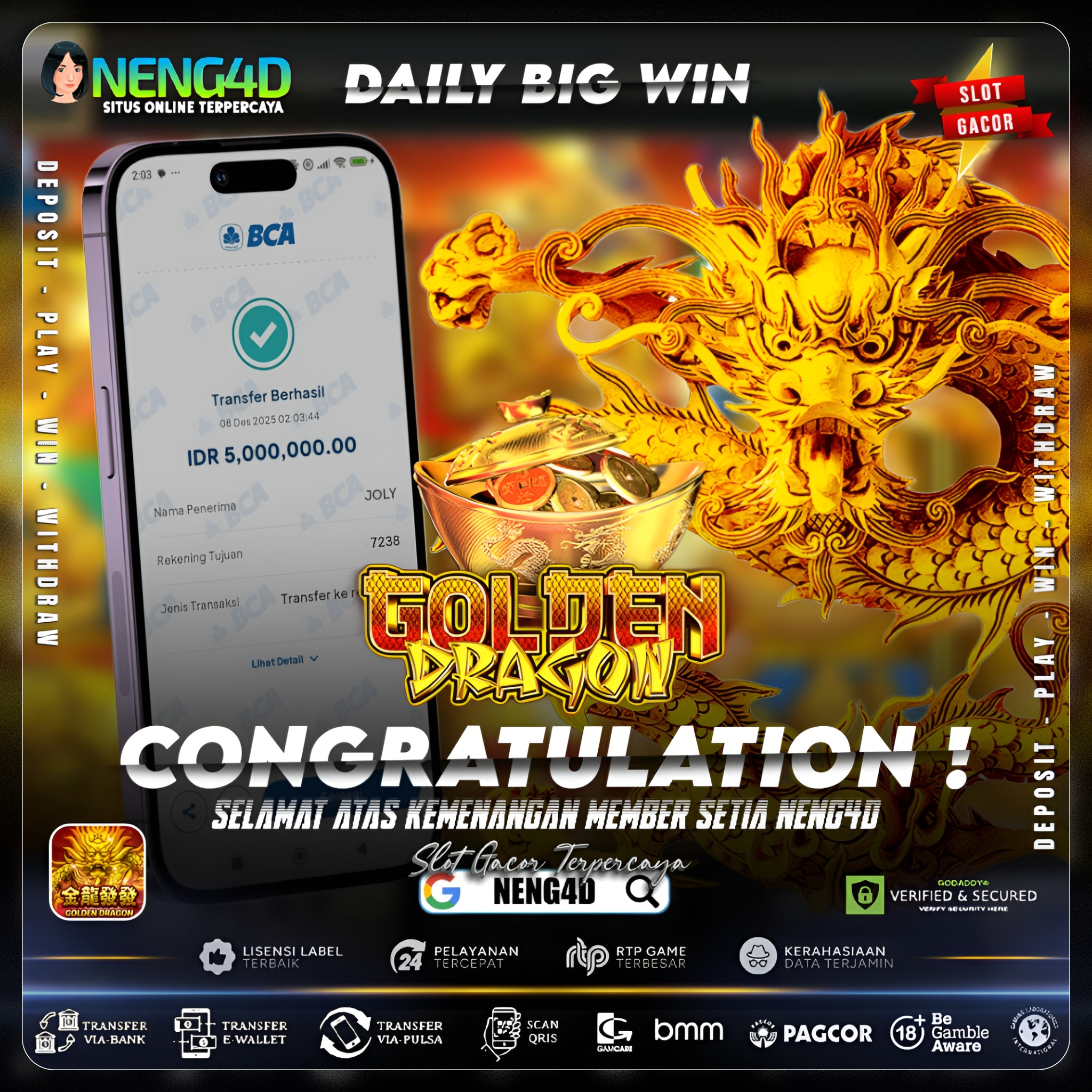 BARENG NENG4D CUAN DI GOLDEN DRAGON JOKER GAMING