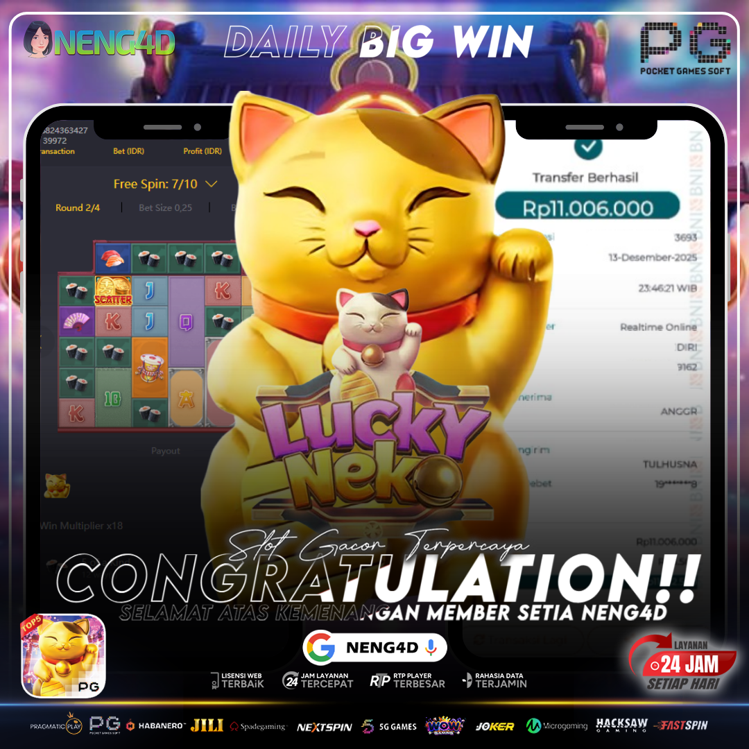 JP PAUS BARENG NENG4D DI LUCKY NEKO PG SOFT