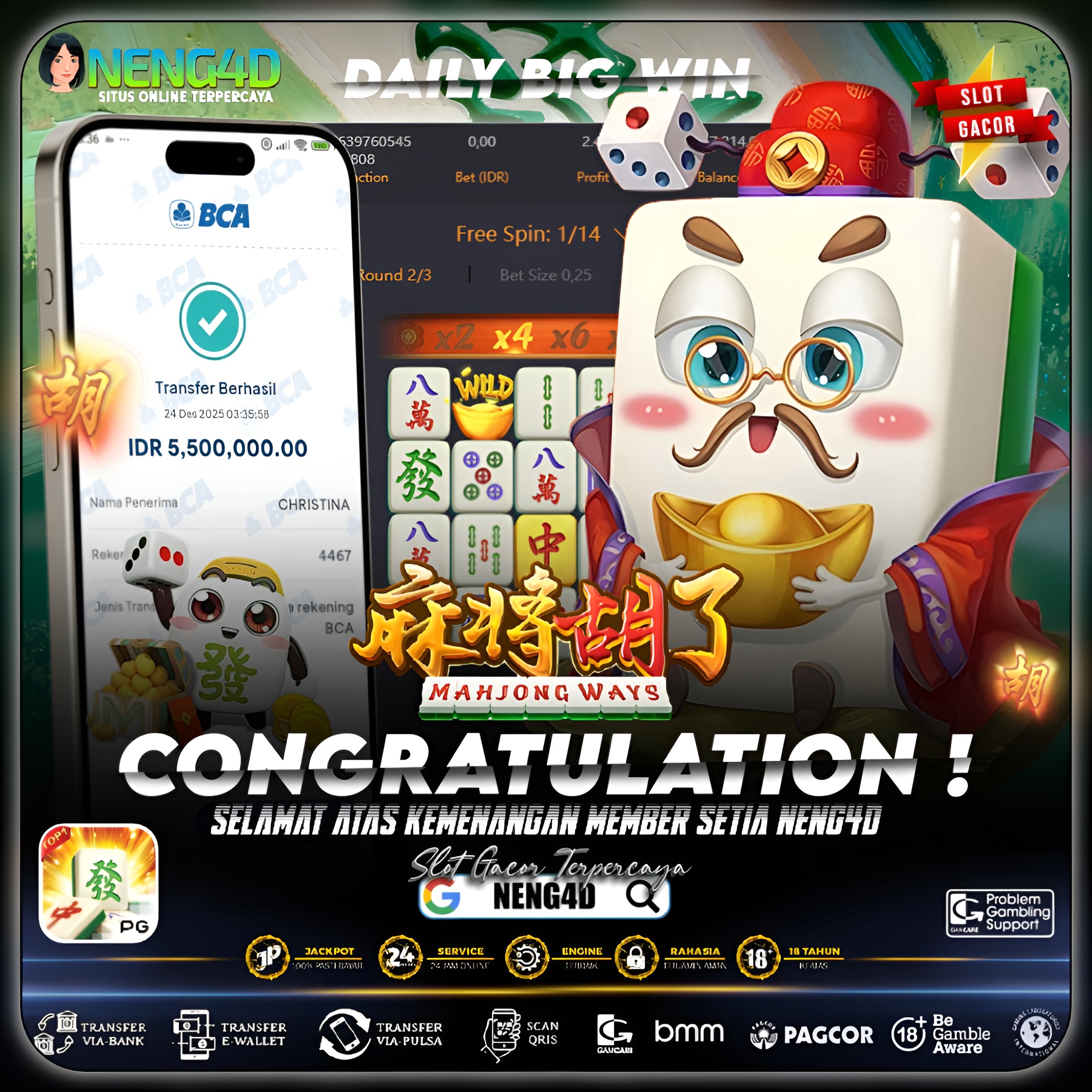 POLA MAHJONG JALAN MULUS, MENANG 5 JUTA DI MAHJONG WAYS PG SOFT