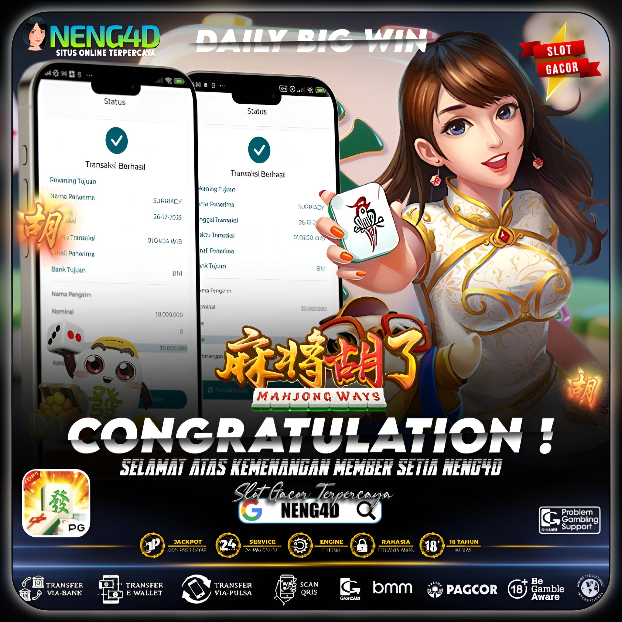 MAHJONG WAYS MELEDAK, MENANG 60 JUTA DI PG SOFT