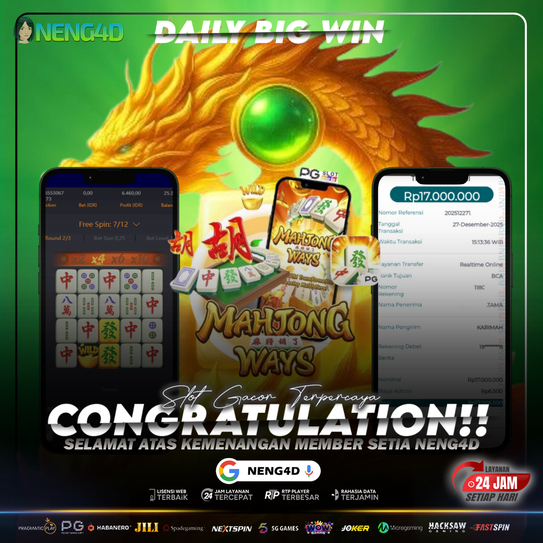 MAHJONG WAYS MENGGILA, MENANG 17 JUTA DI PG SOFT
