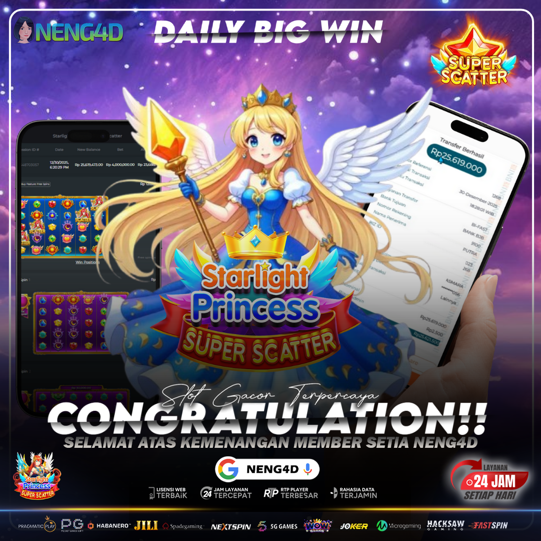 JACKPOT 25,6 JUTA DI STARLIGHT PRINCESS SUPER SCATTER
