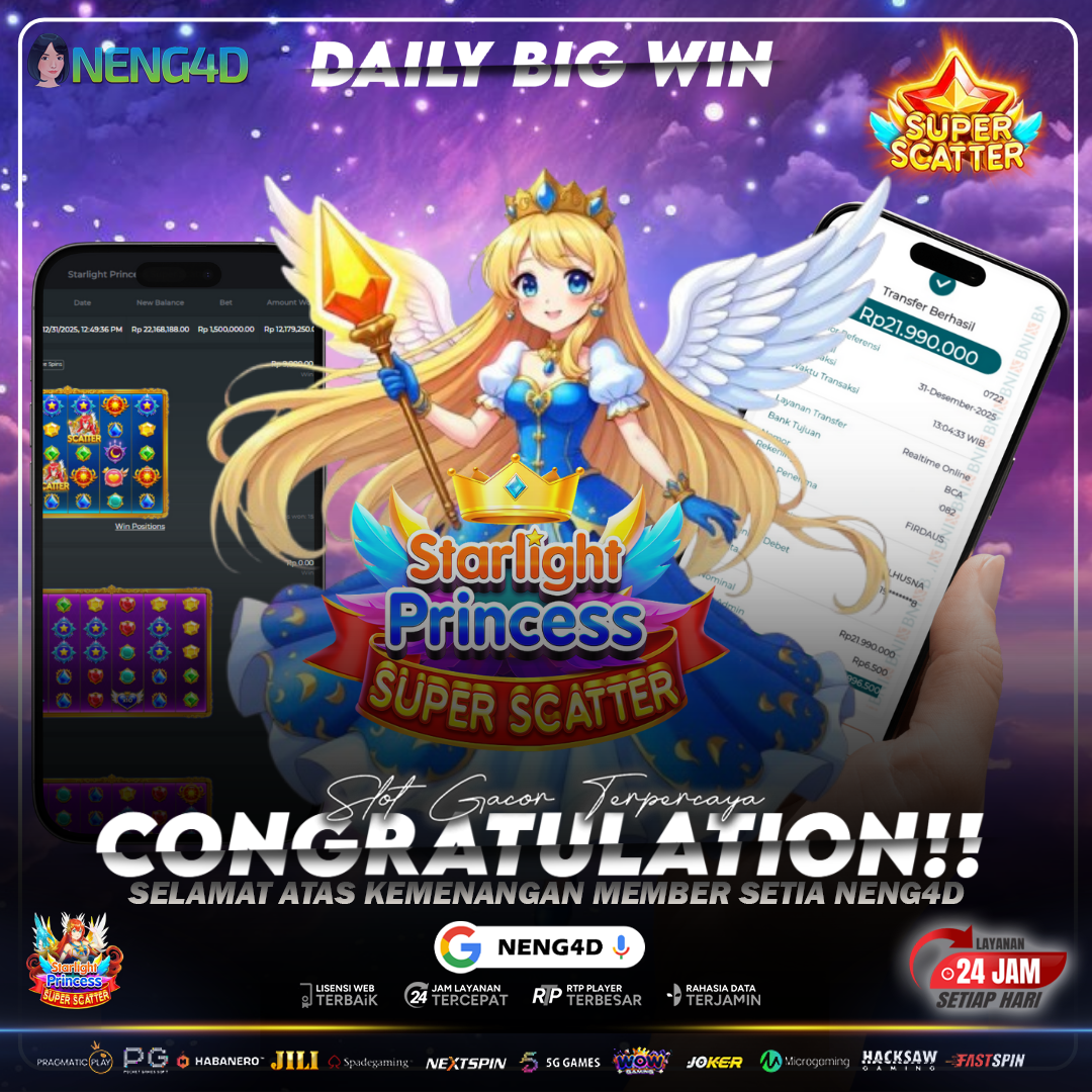 Kemenangan 22 Juta di Starlight Princess Super Scatter