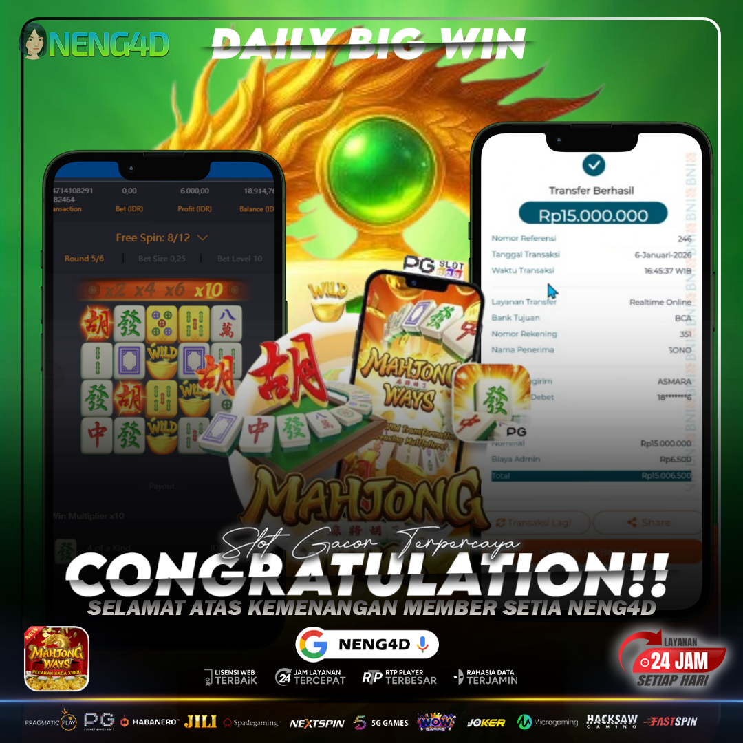MAHJONG WAYS KEMBALI MEMBERI HASIL, MENANG 15 JUTA DI PG SOFT