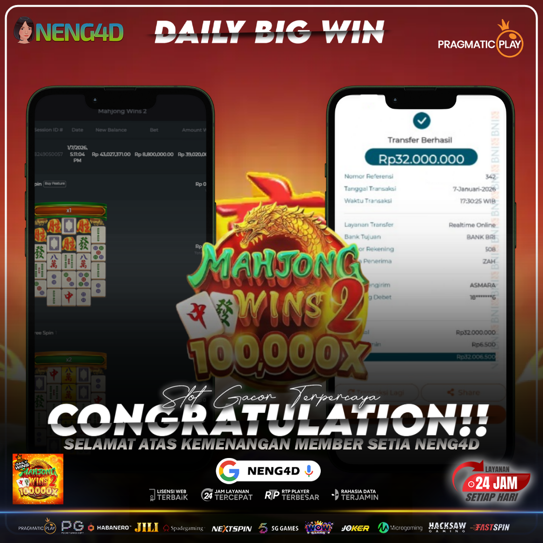 MAHJONG WINS 2 MENGGILA, MENANG 32 JUTA DI PRAGMATIC PLAY