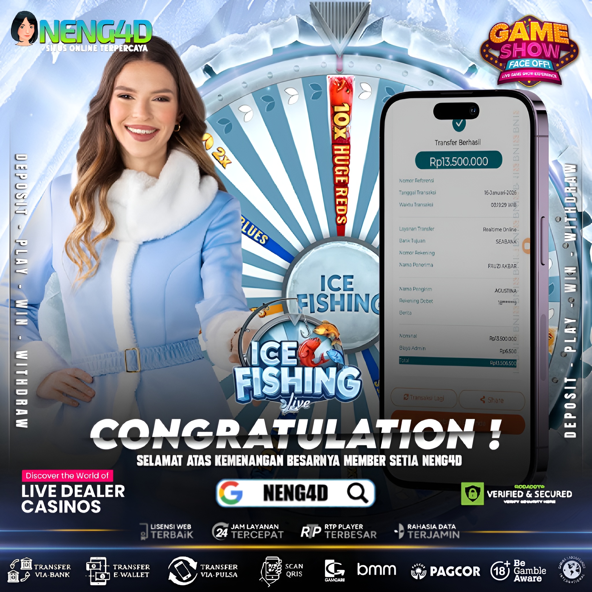 CUAN ICE FISHING EVOLUTION GAMING NENG4D