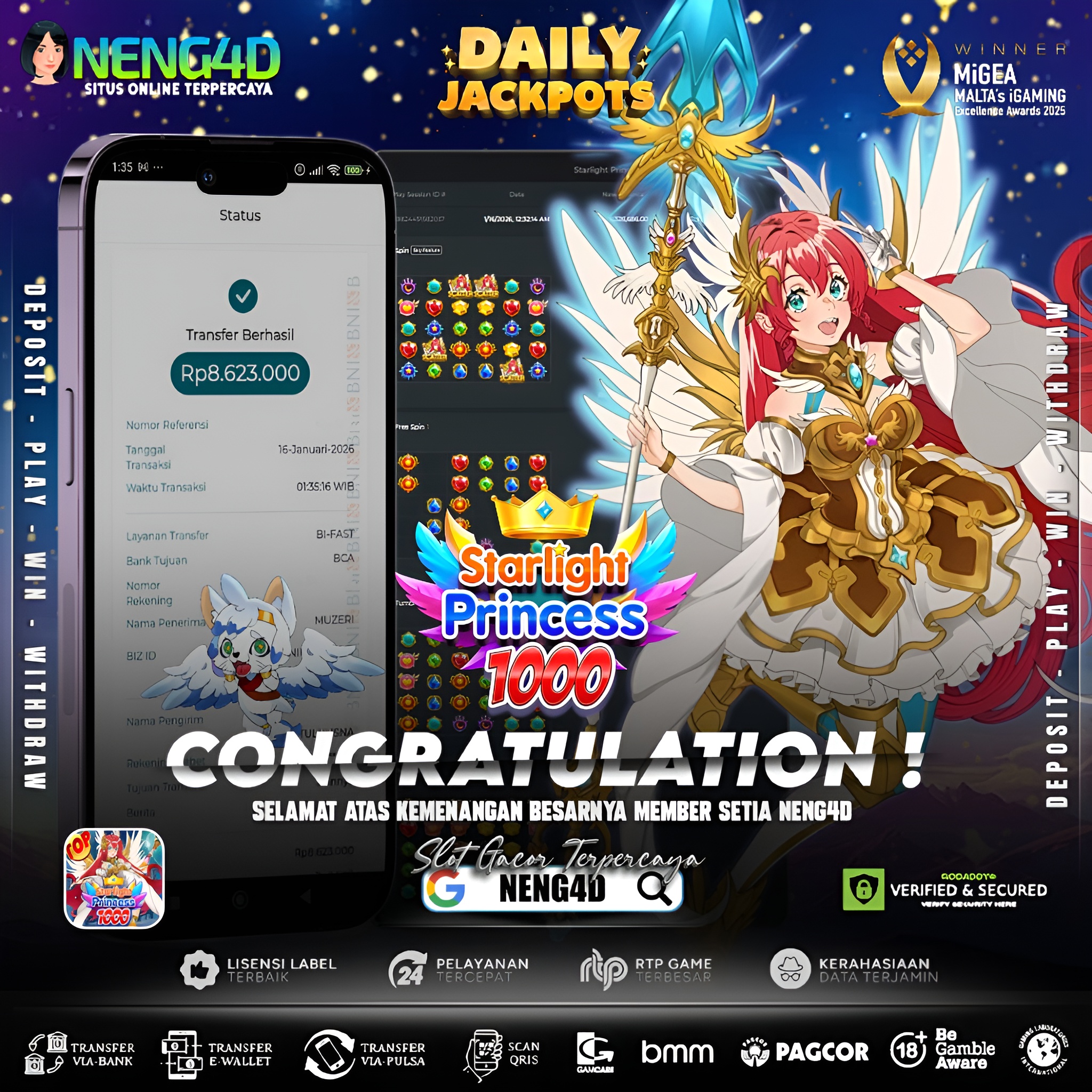 CUAN STARLIGHT PRINCESS BARENG NENG4D