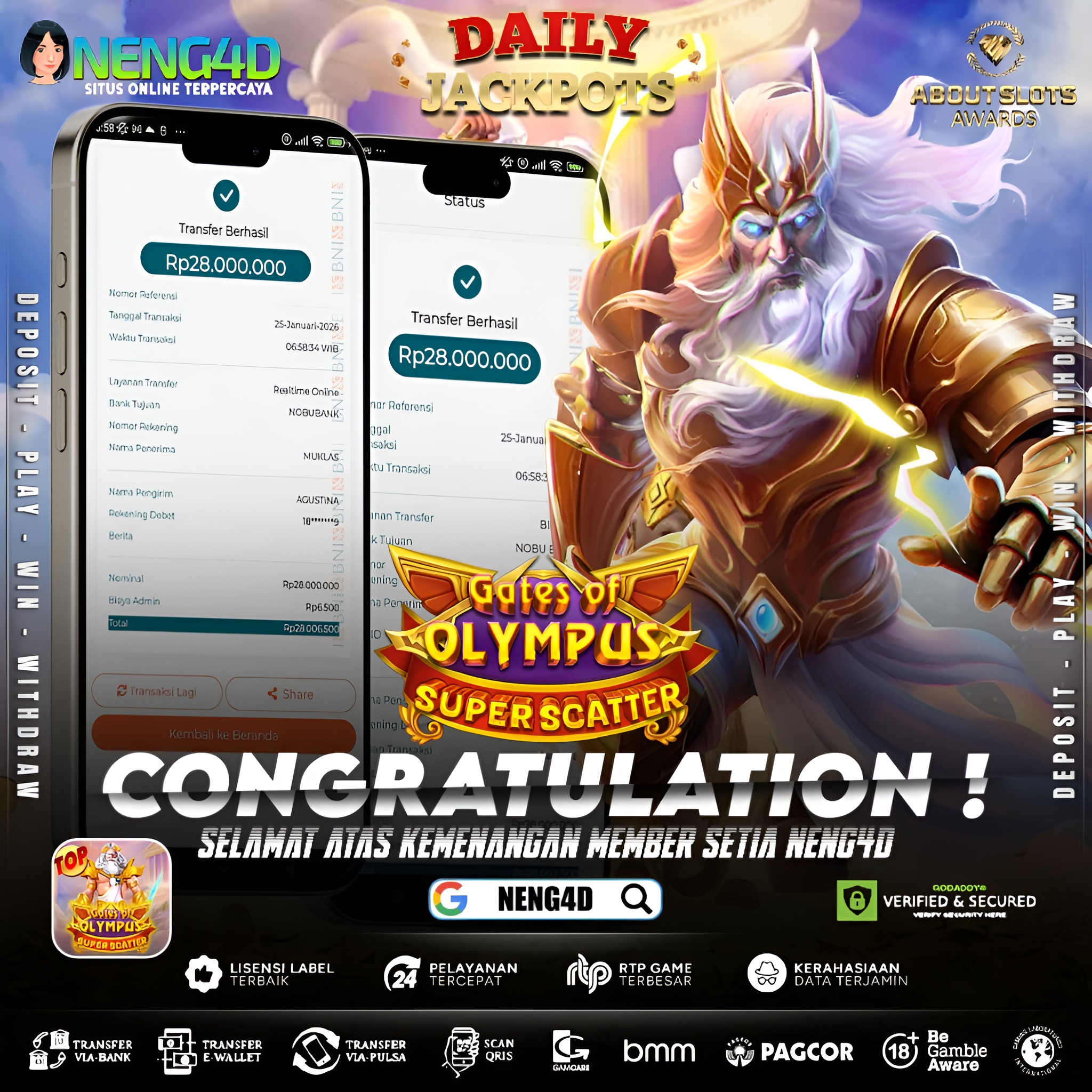 MENANG 56JT MAIN DI GATES OF OLYMPUS SUPER SCATTER PRAGMATIC PLAY