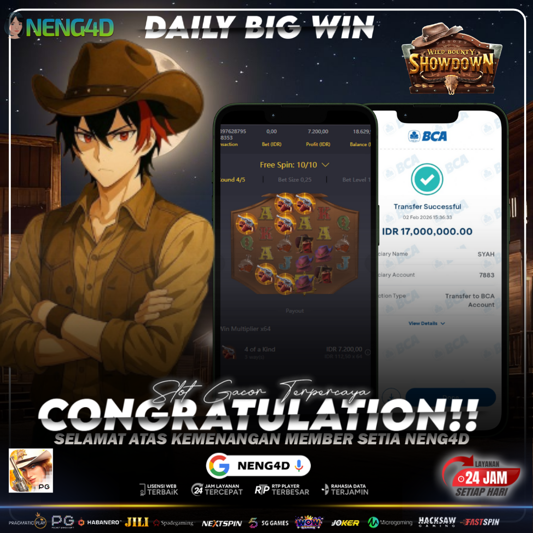 JACKPOT 17 JUTA MAIN DI WILD BOUNTY SHOWDOWN PG SOFT