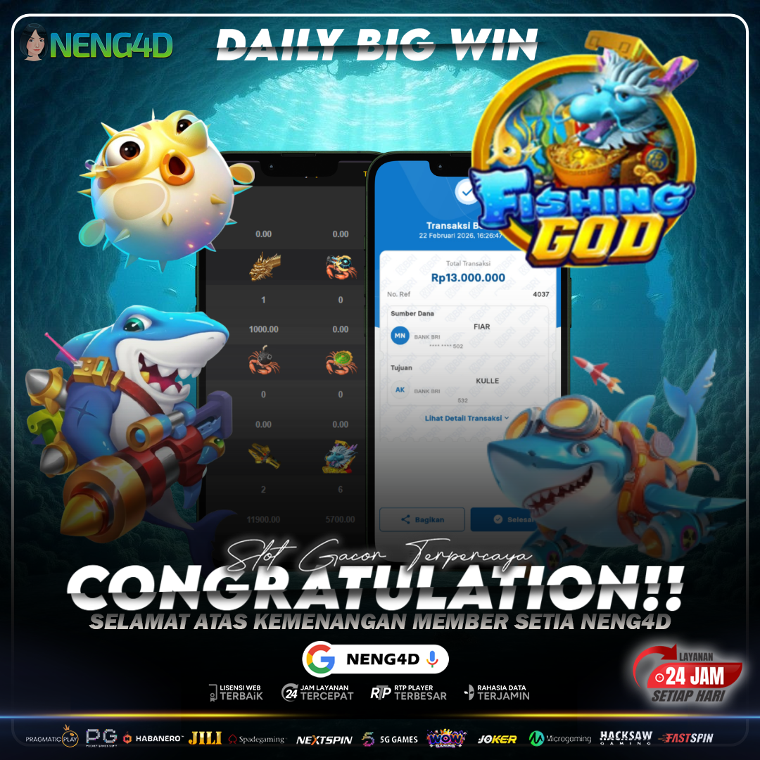 KEMENANGAN 13 JUTA DI FISHING GOD ARCADE SPADEGAMING