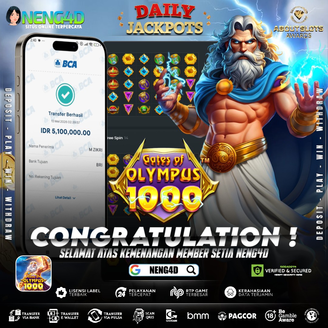 KEMENANGAN 5 JUTA DI GATES OF OLYMPUS 1000