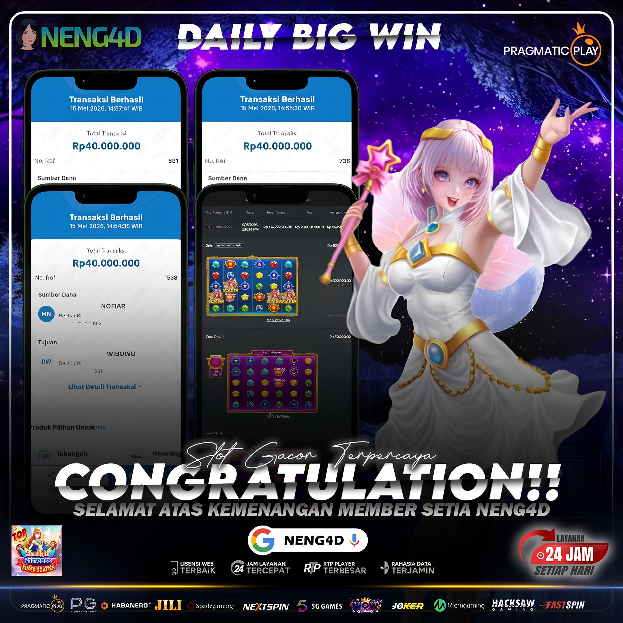 JACKPOT FANTASTIS! STARLIGHT PRINCESS SUPER SCATTER WD 134 JUTA BERSAMA NENG4D