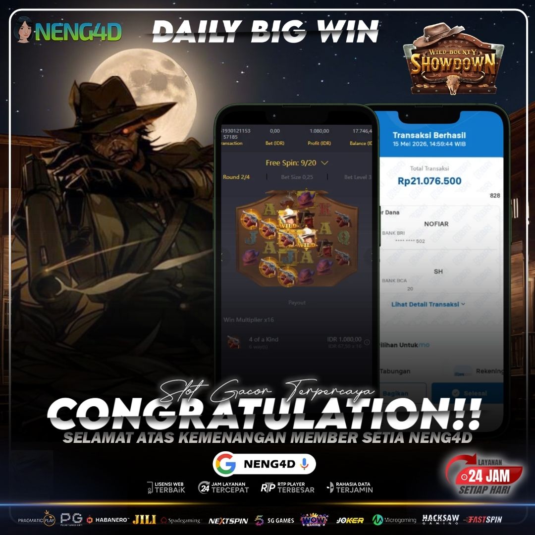 KEMENANGAN 21 JUTA DI WILD BOUNTY SHOWDOWN BERSAMA NENG4D
