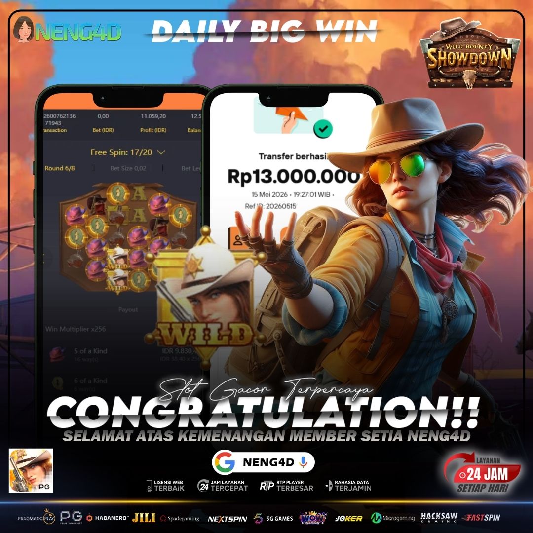 MELEDAK DARI BET 3.200! WILD BOUNTY SHOWDOWN TEMBUS 13 JUTA BERSAMA NENG4D