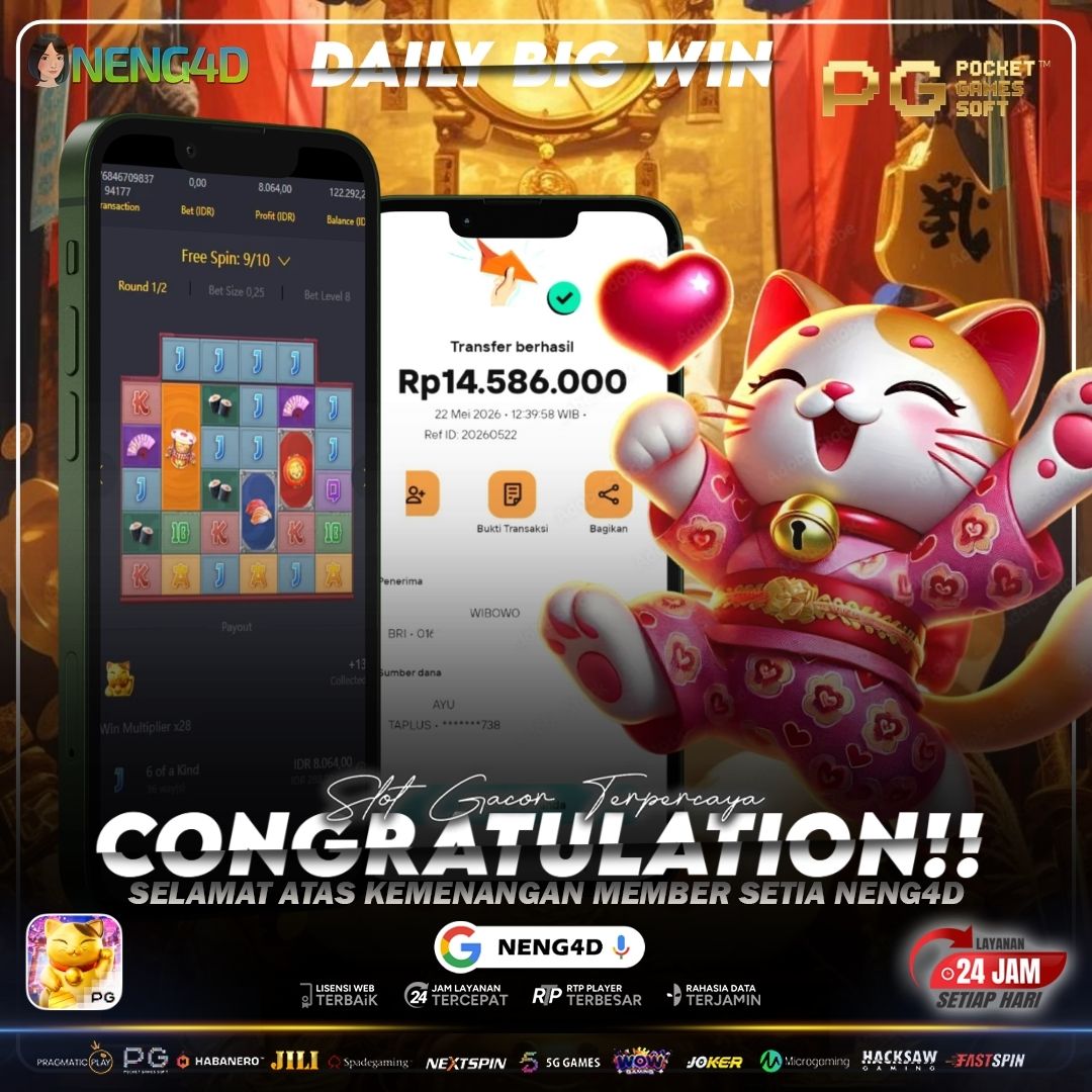 JACKPOT LUCKY NEKO 14 JUTA
