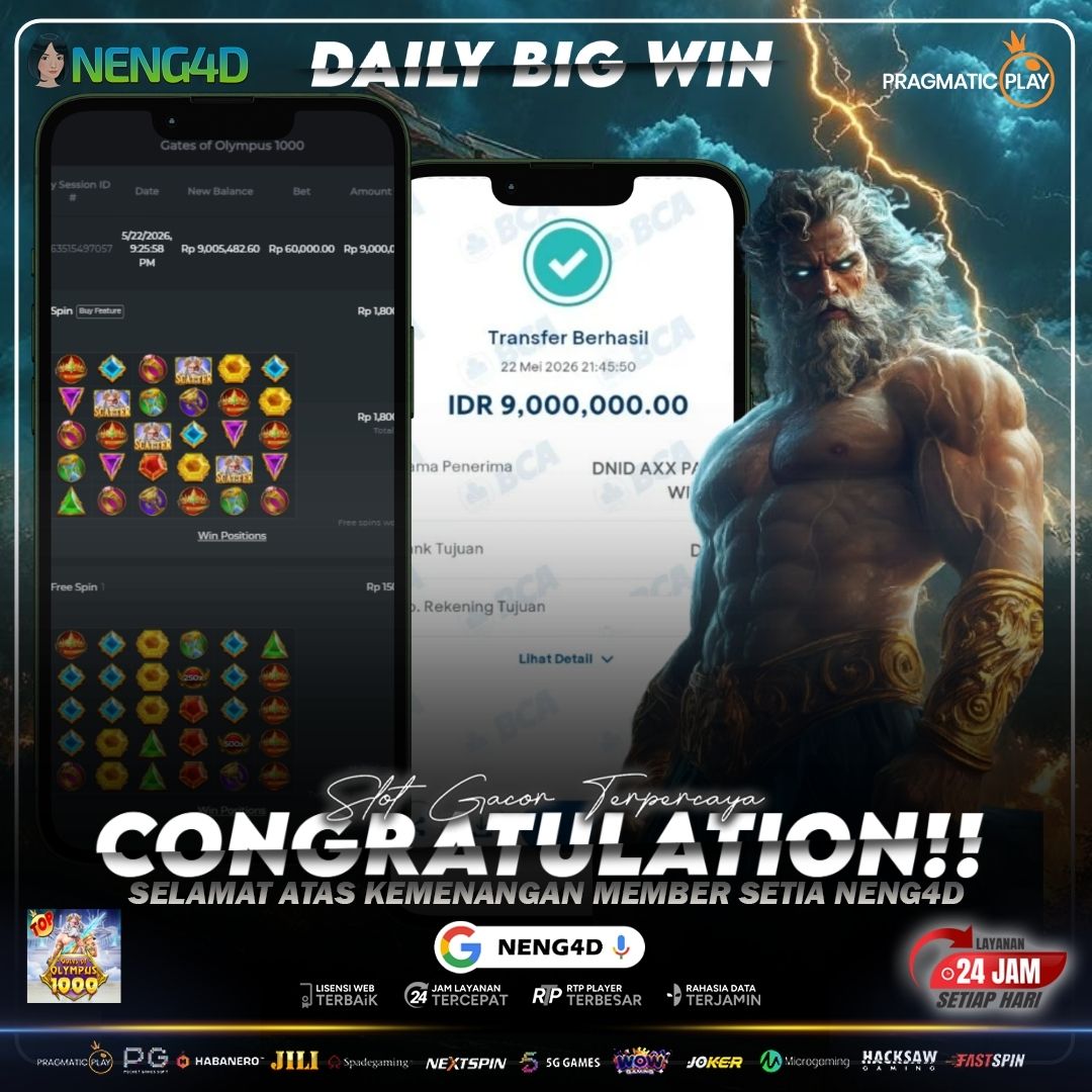 PETIR ZEUS JACKPOT 9 JUTA
