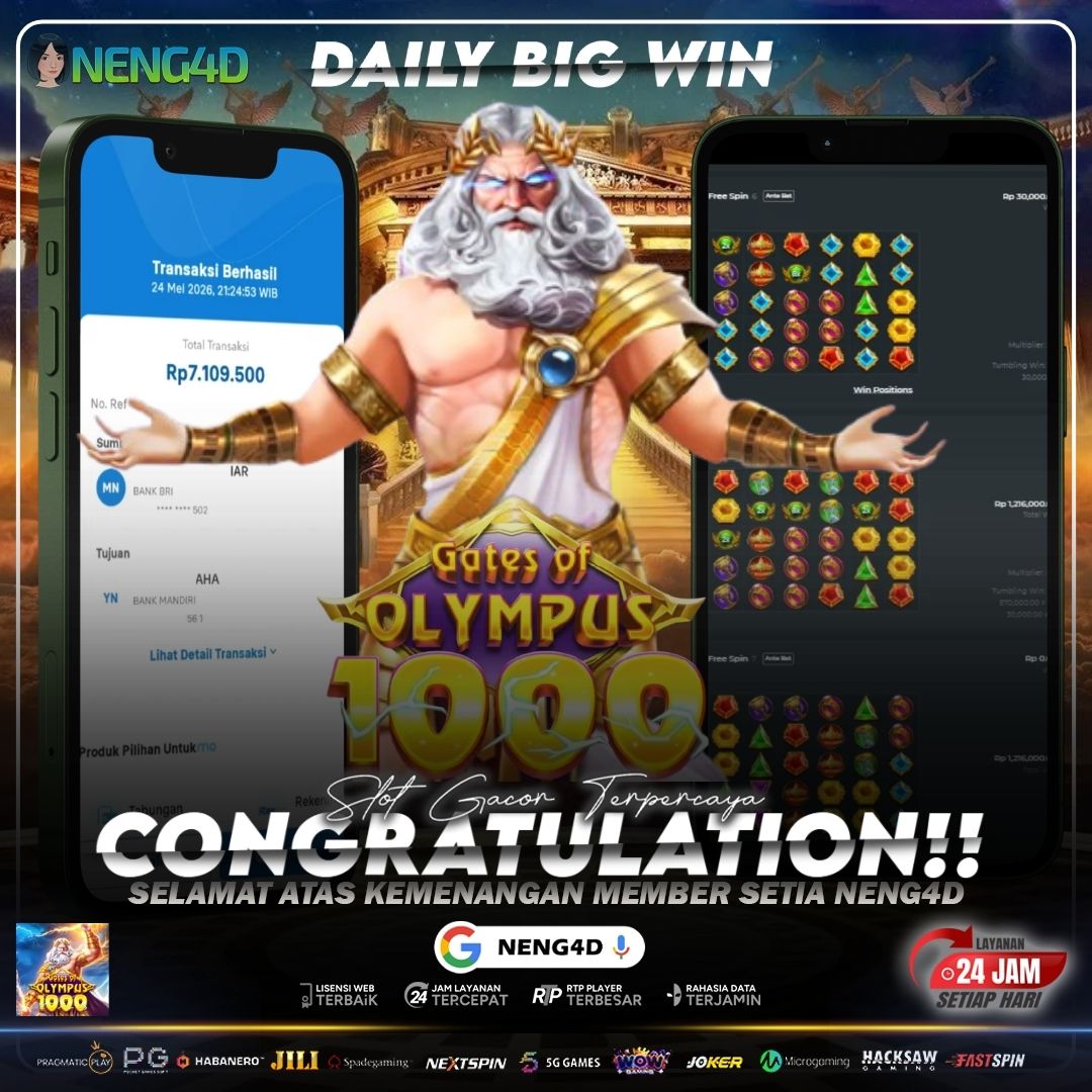 GATES OF OYLMPUS JACKPOT 7 JUTA