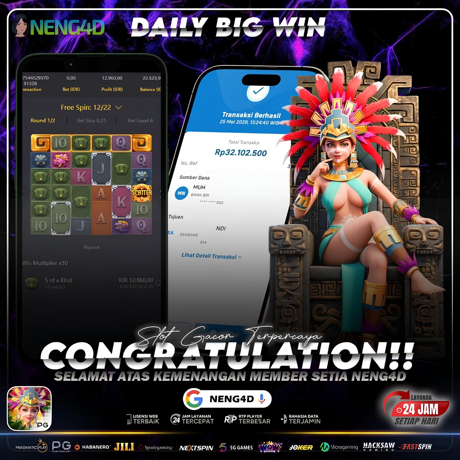 JACKPOT 32 JUTA TREASURE OF AZTEC