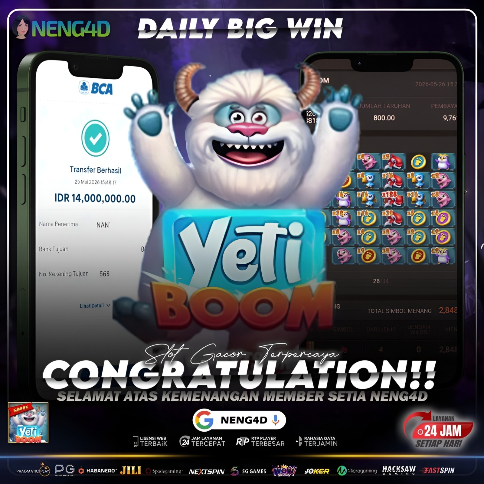 JACKPOT 14 DI PROVIDER FASTSPIN