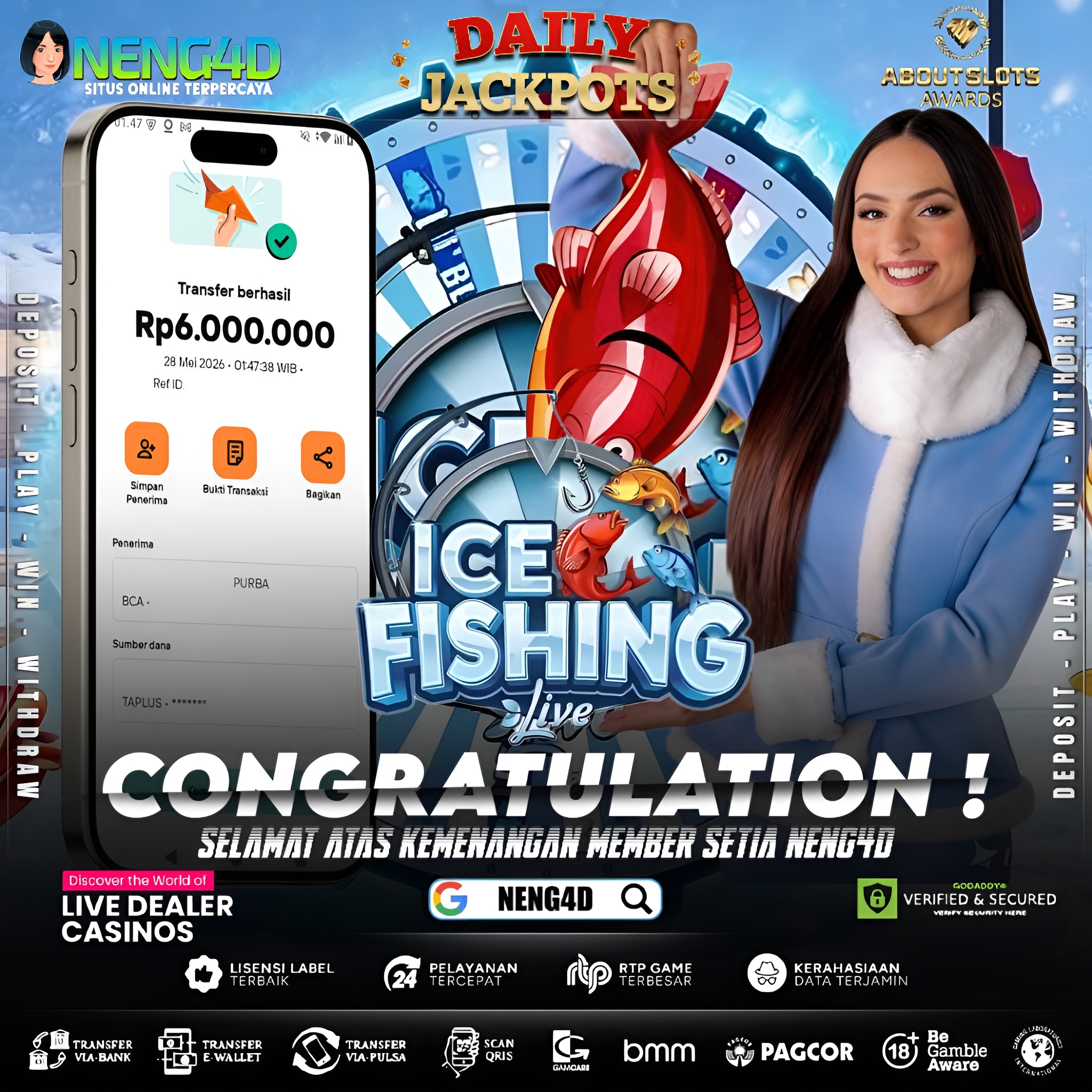 MENANG 6JT MAIN DI ICE FISHING EVOLUTION