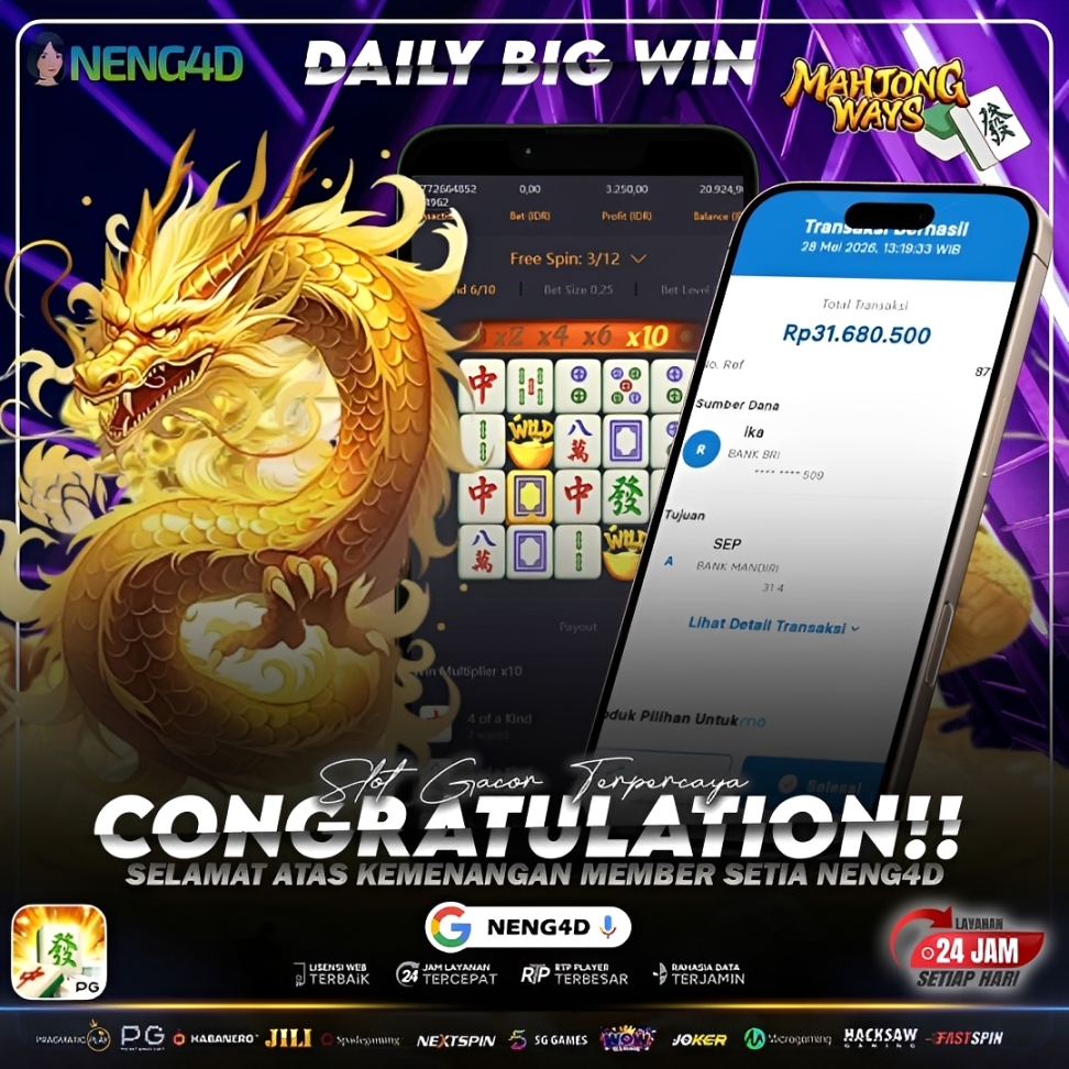 JACKPOT 31 JUTA DI MAHJONG WAYS