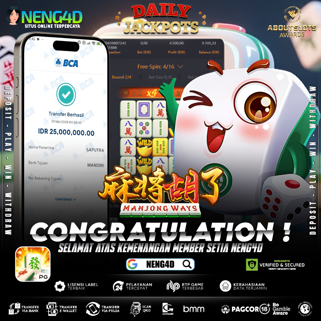 MENANG 25JT MAIN DI MAHJONG WAYS PG SOFT