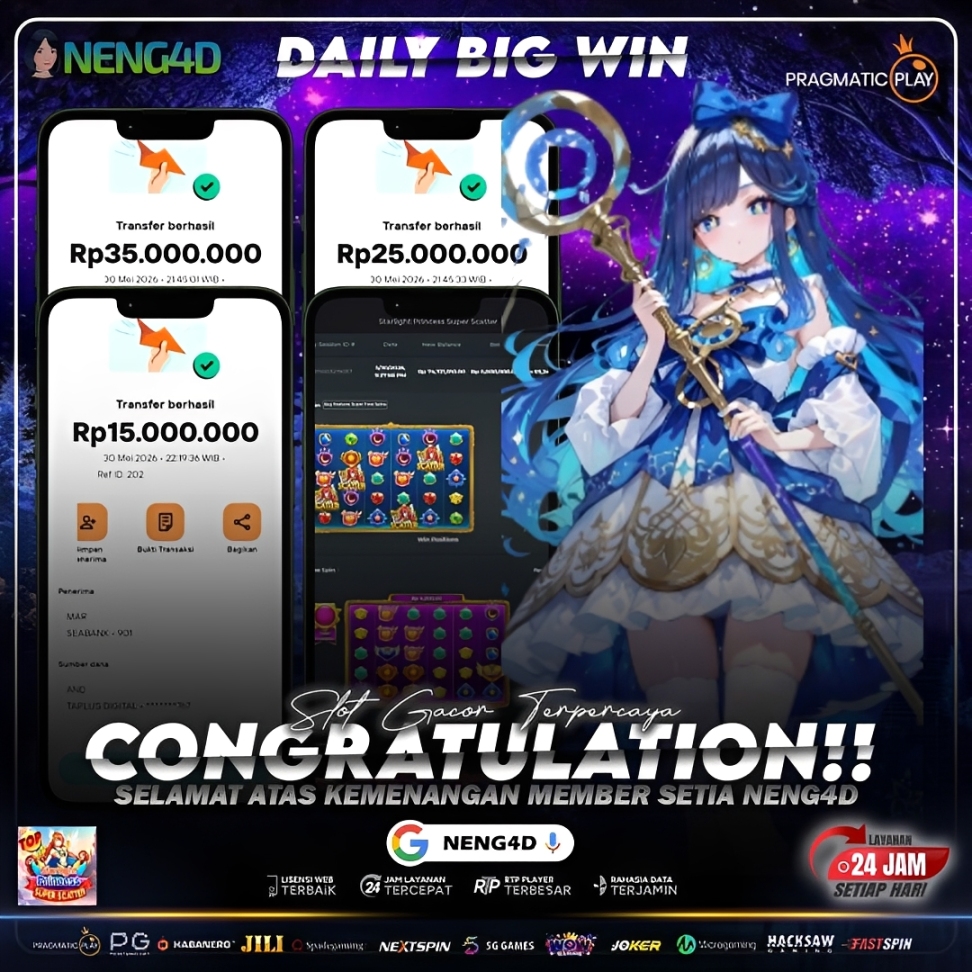 KEMENANGAN BESAR 75 JUTA NENG4D