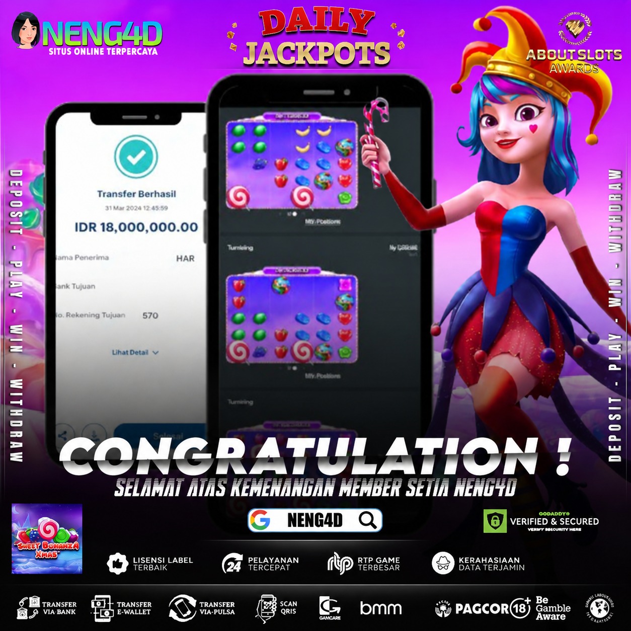 JACKPOT 18 JUTA BONANZA XMAS
