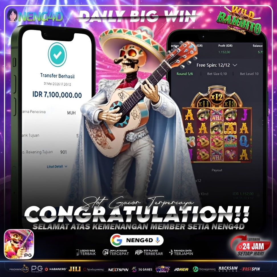 WILD BANDITO JACKPOT 7 JUTA