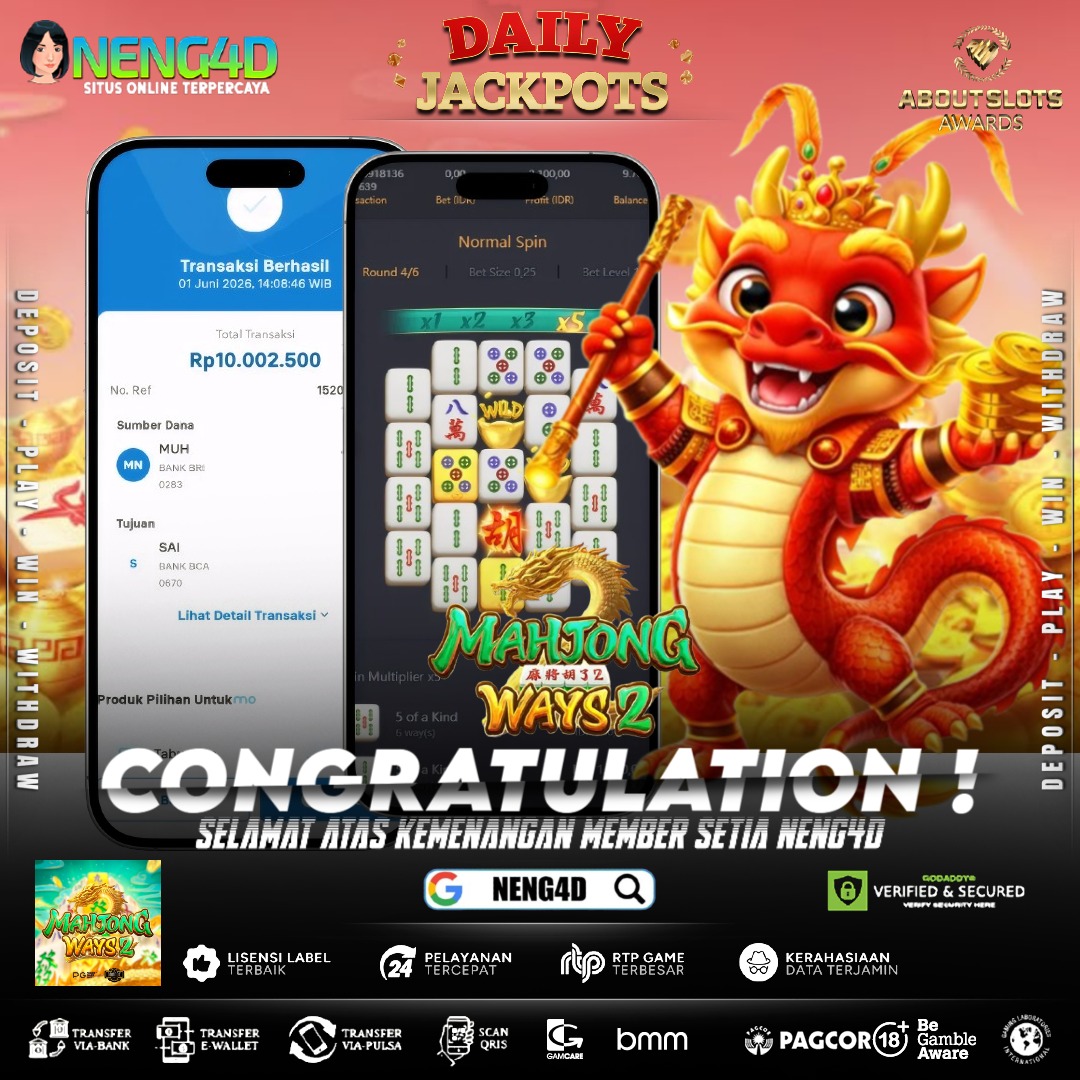 JACKPOT 10 JUTA MAHJONG WAYS 2 NENG4D
