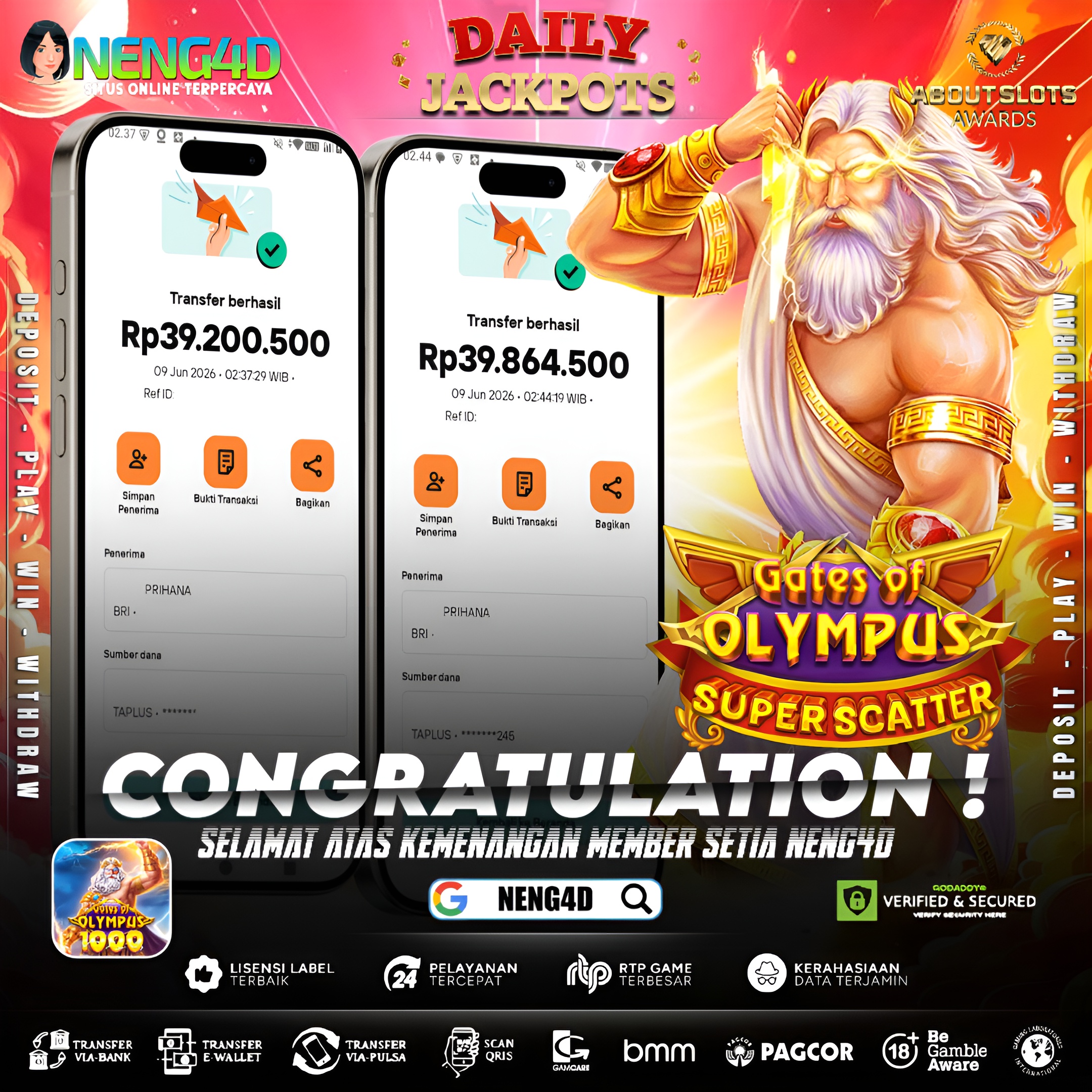 GATES OF OLYMPUS SUPER SCATTER TEMBUS KEMENANGAN 79 JUTA