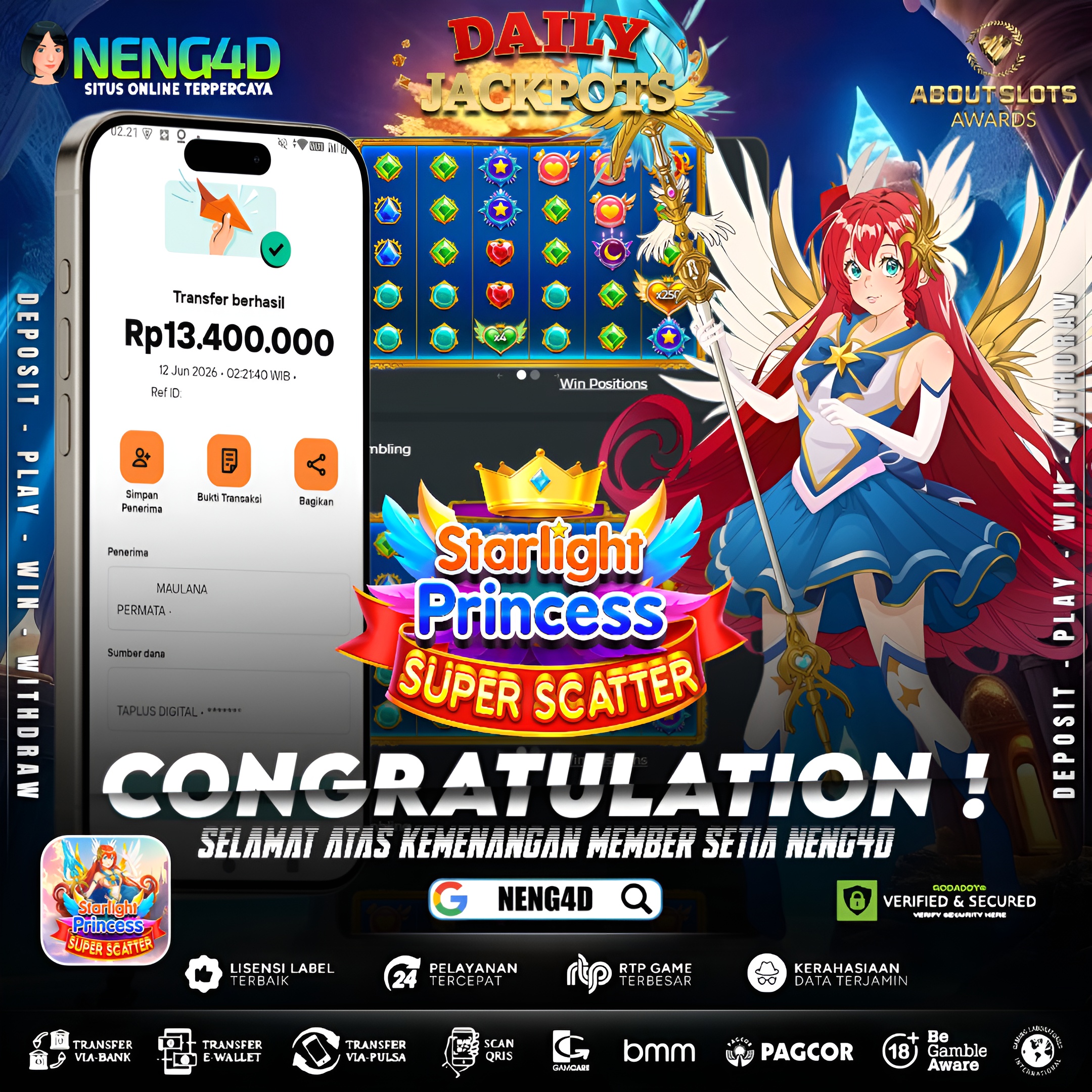 MENANG 13JT MAIN DI STARLIGHT PRINCESS SUPER SCATTER PRAGMATIC PLAY
