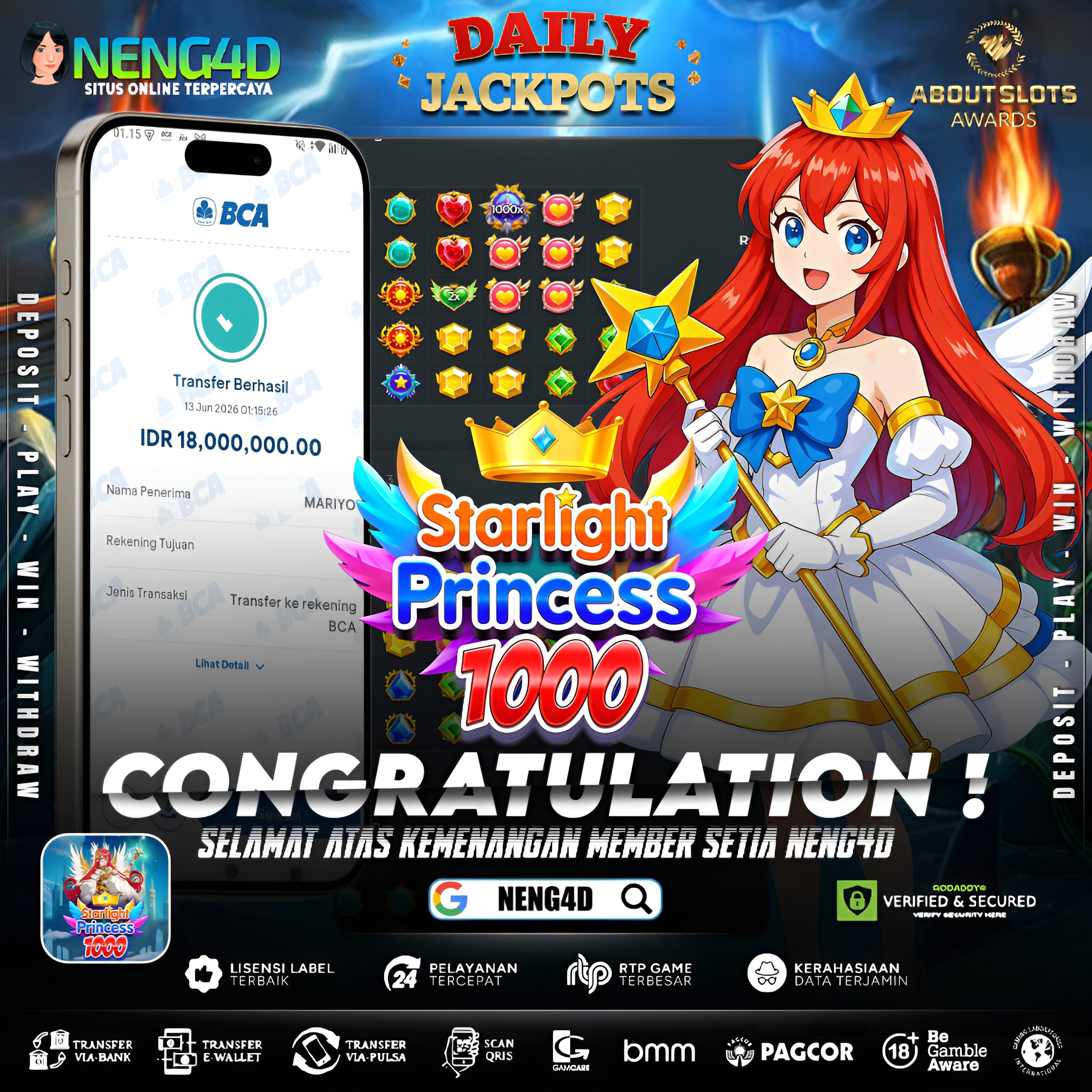 MENANG 18JT MAIN DI STARLIGHT PRINCESS 1000 PRAGMATIC PLAY