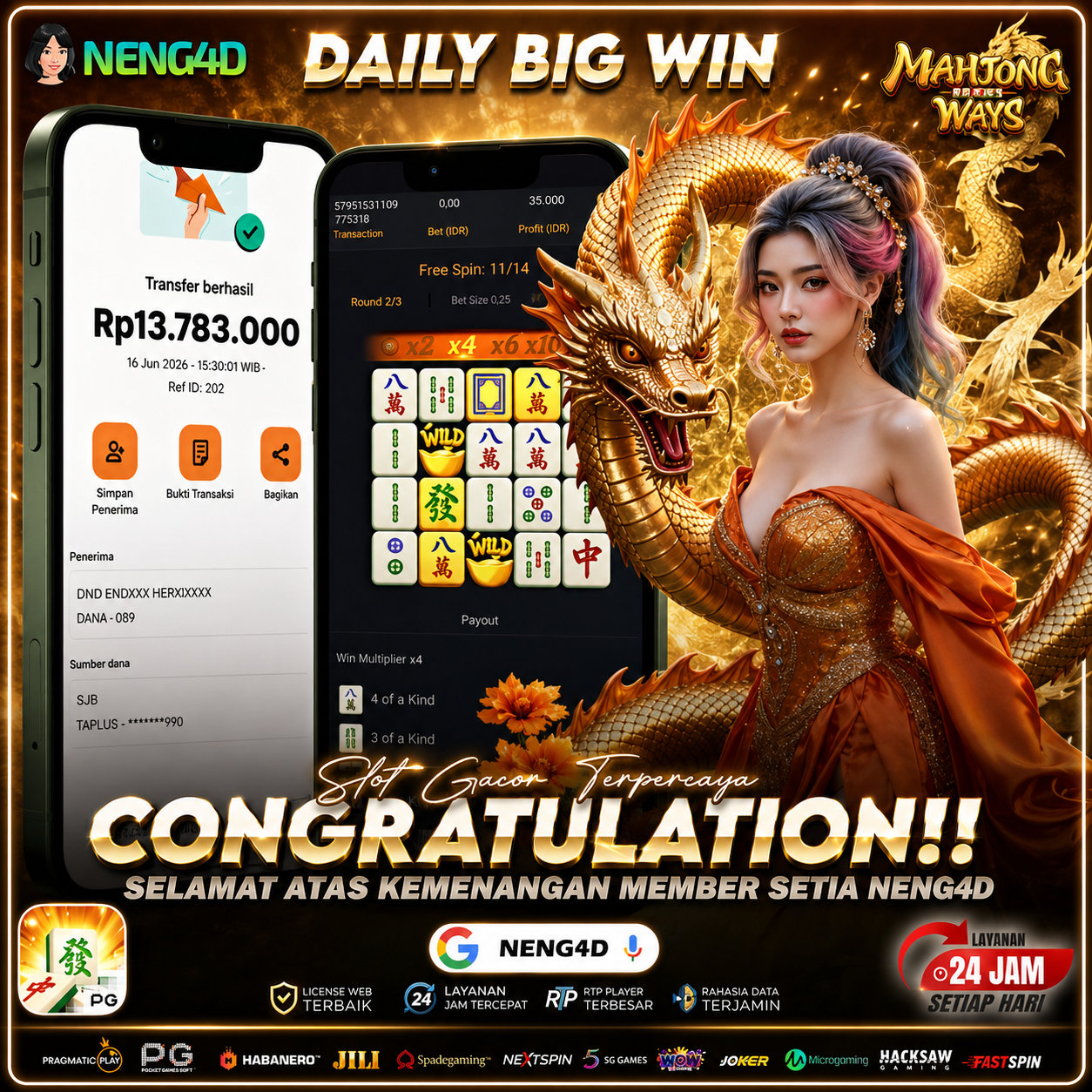 JACKPOT MAHJONG WAYS 13 JUTA PGSOFT
