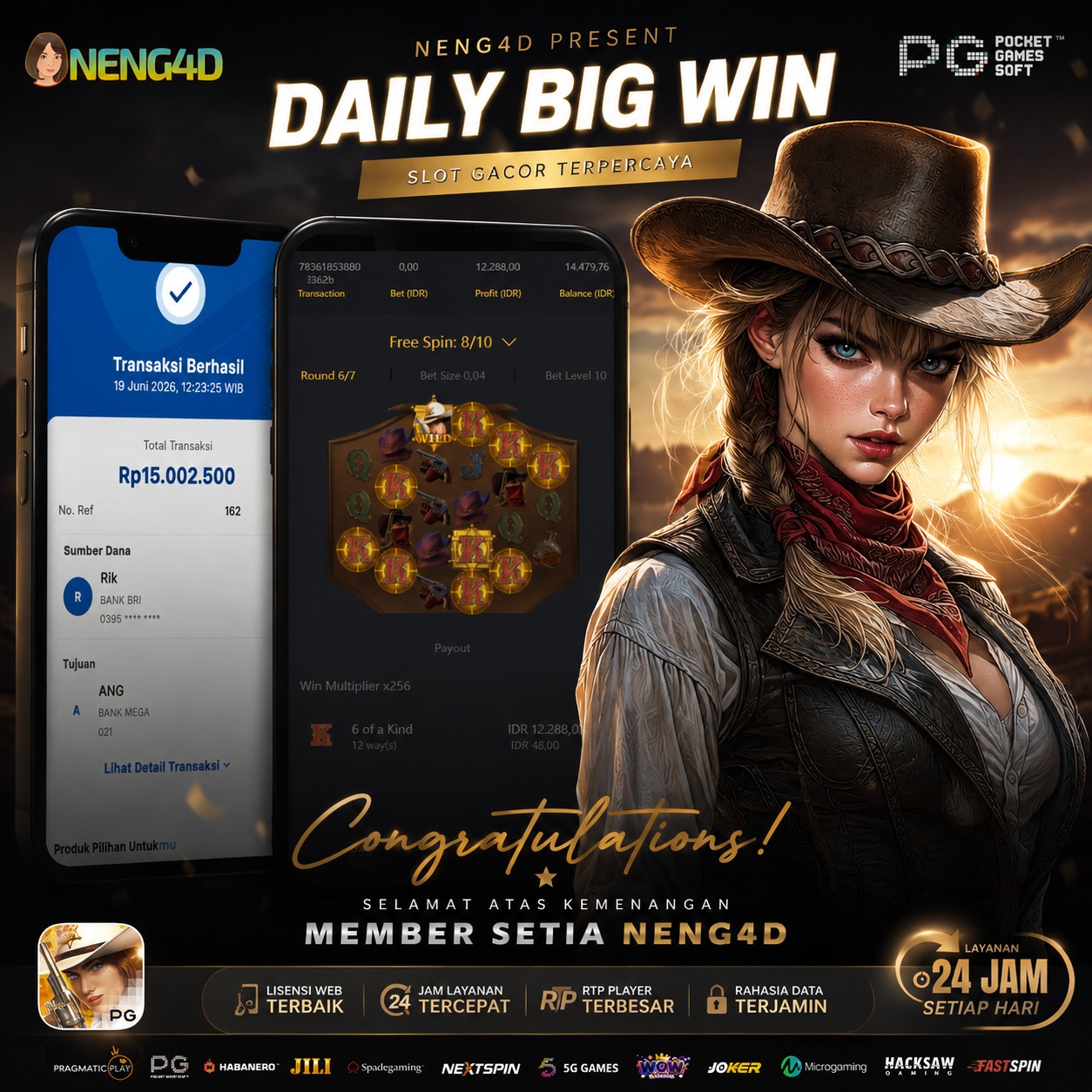 JACKPOT 15 JUTA WILD BOUNTY SHOWDOWN PGSOFT