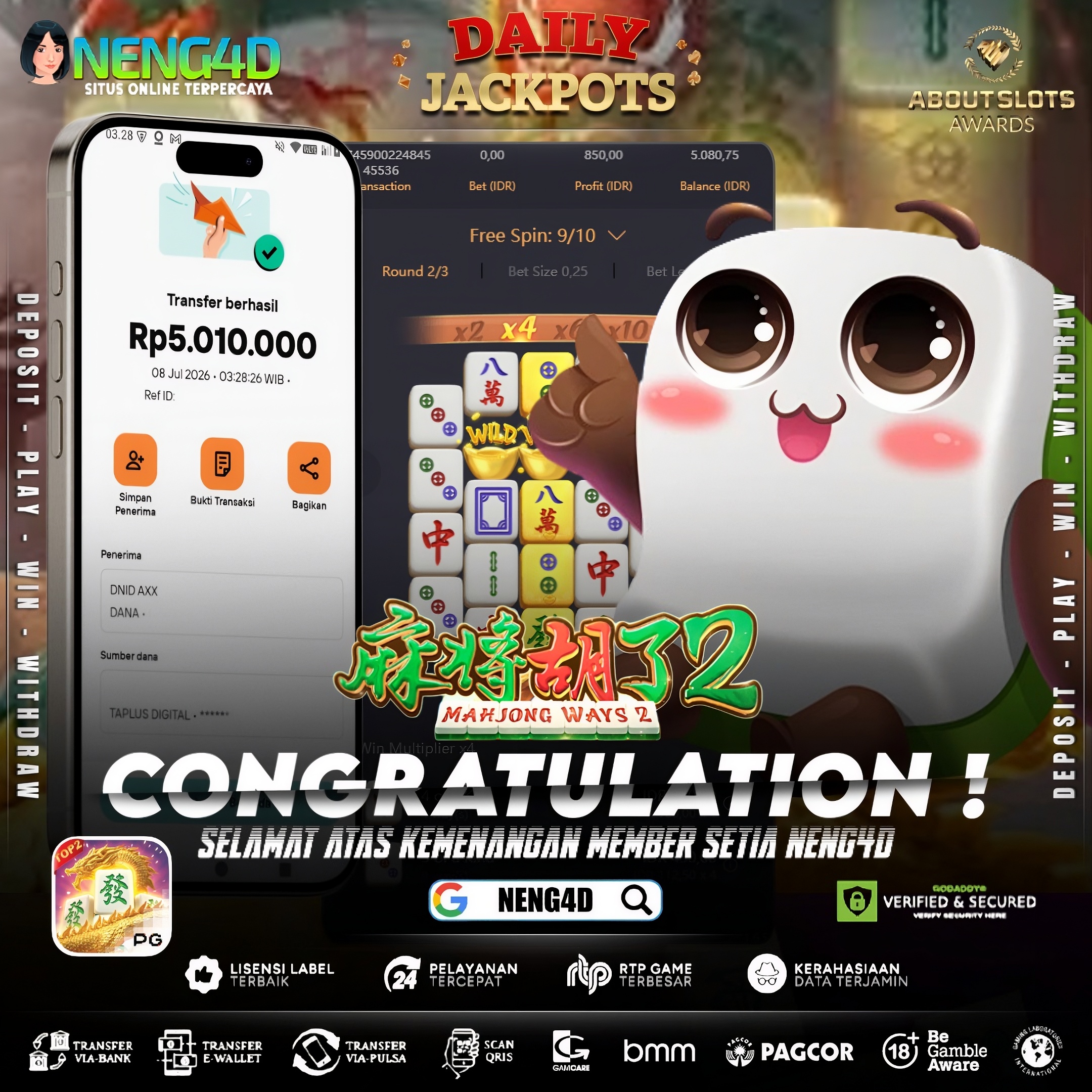 MENANG 5JT MAIN DI MAHJONG WAYS 2 PG SOFT