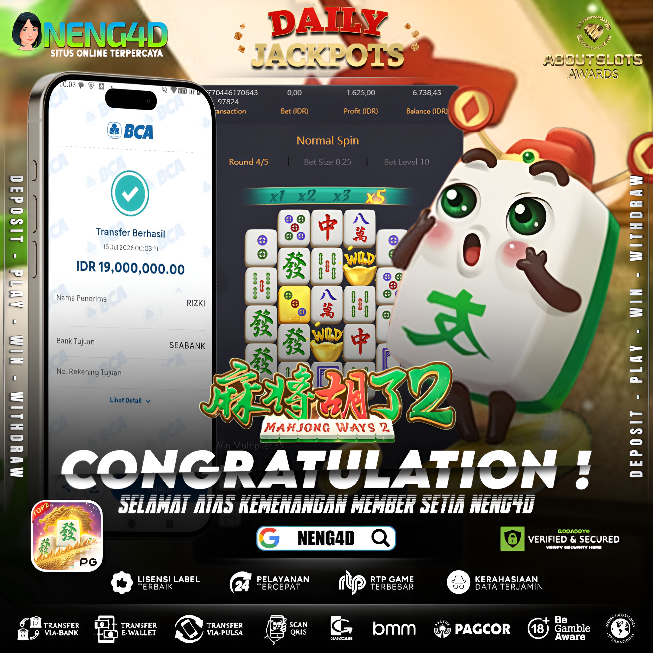 MENANG 19JT MAIN DI MAHJONG WAYS 2 PG SOFT