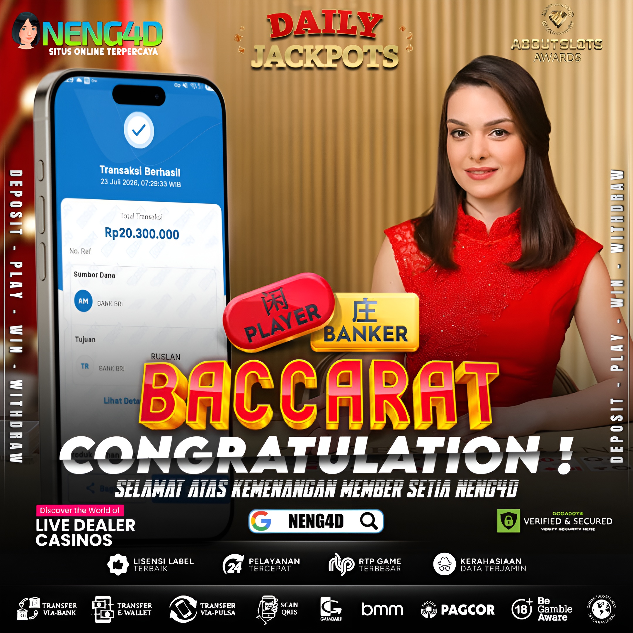 MENANG 20JT MAIN DI BACCARAT PRAGMATIC PLAY
