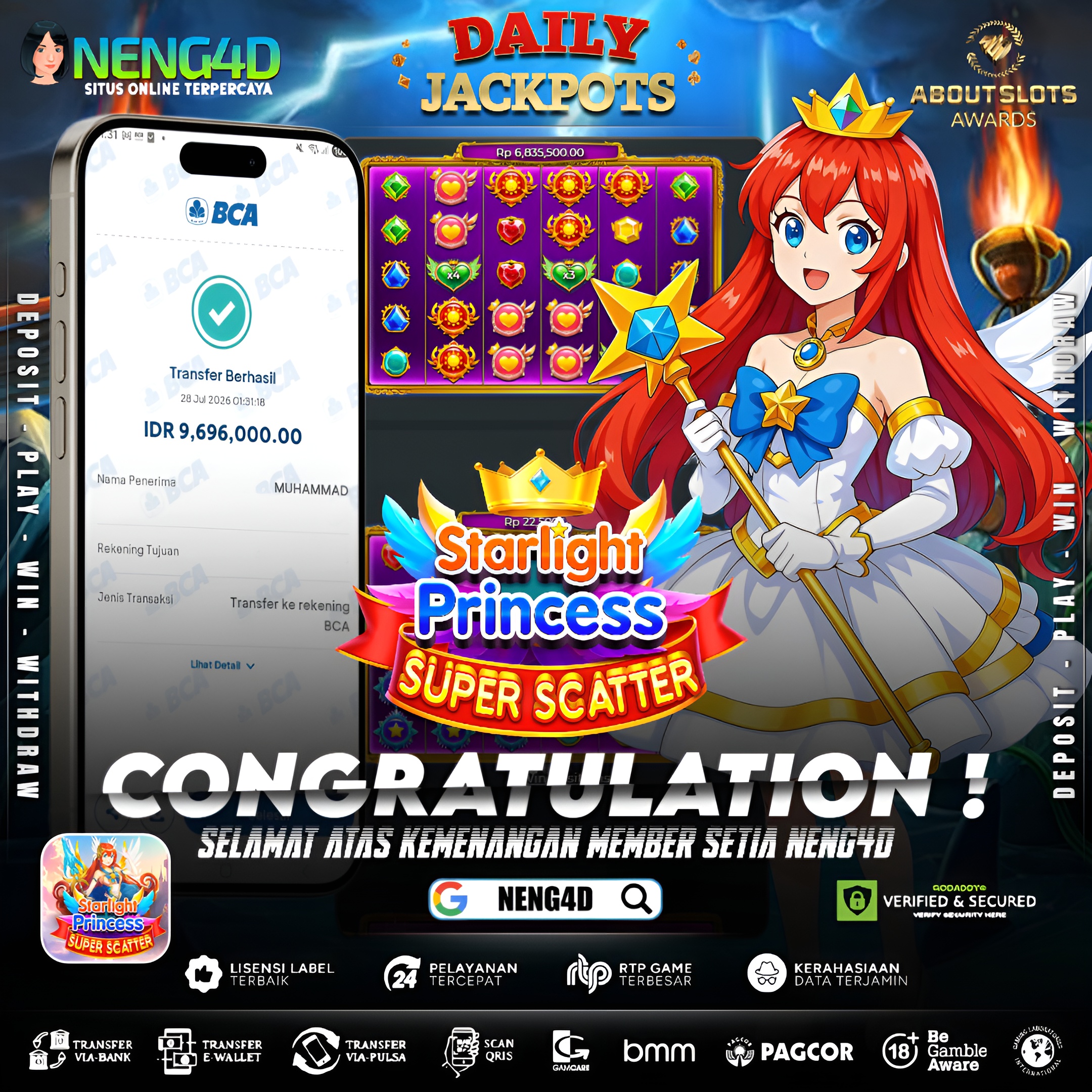 MENANG 9JT MAIN DI STARLIGHT PRINCESS SUPER SCATTER PRAGMATIC PLAY