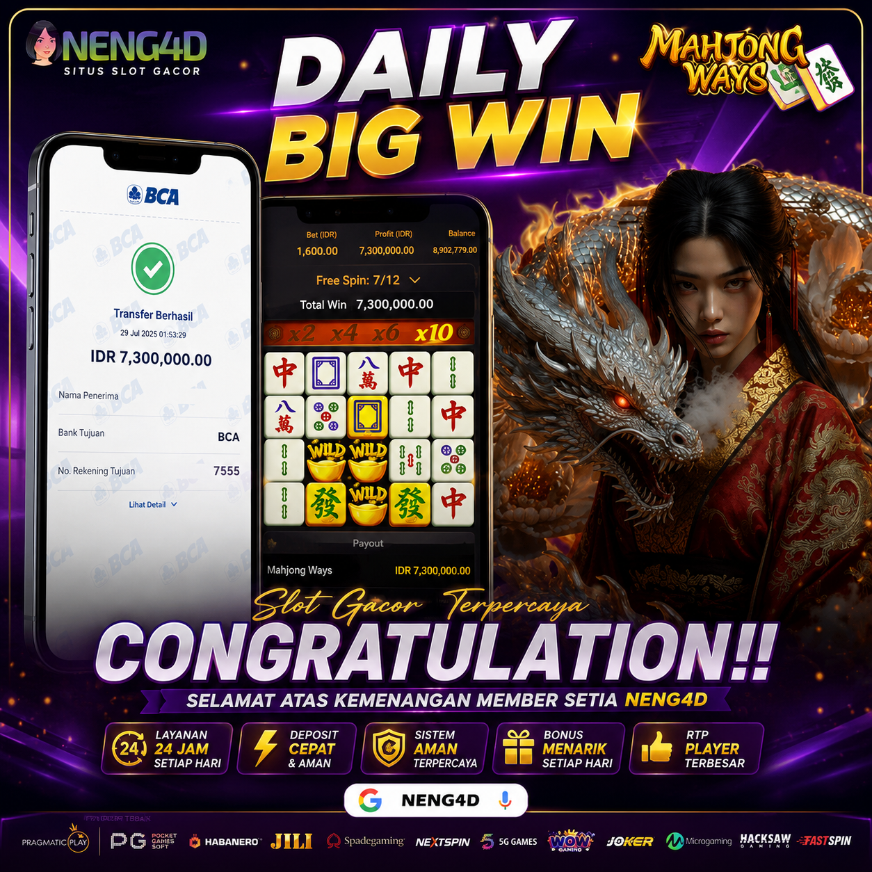 JACKPOT 7 JUTA DI MAHJONG WAYS PGSOFT