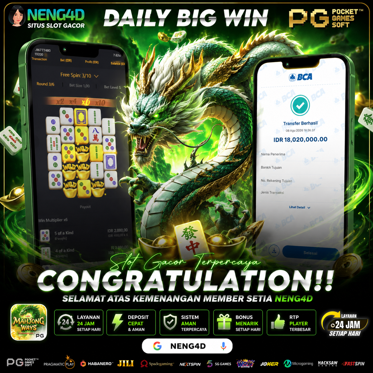 JACKPOT 18 JUTA MAHJONG WAYS 2 PGSOFT