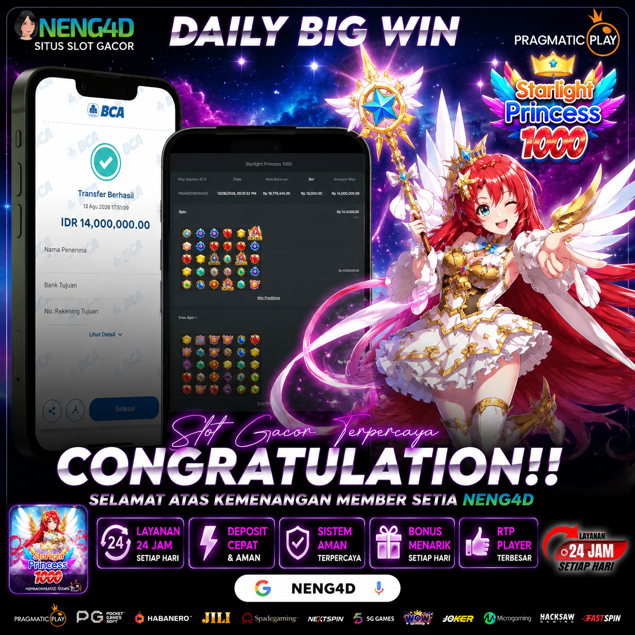 JACKPOT 14 JUTA STARLIGHT PRINCESS 1000 PRAGMATIC PLAY