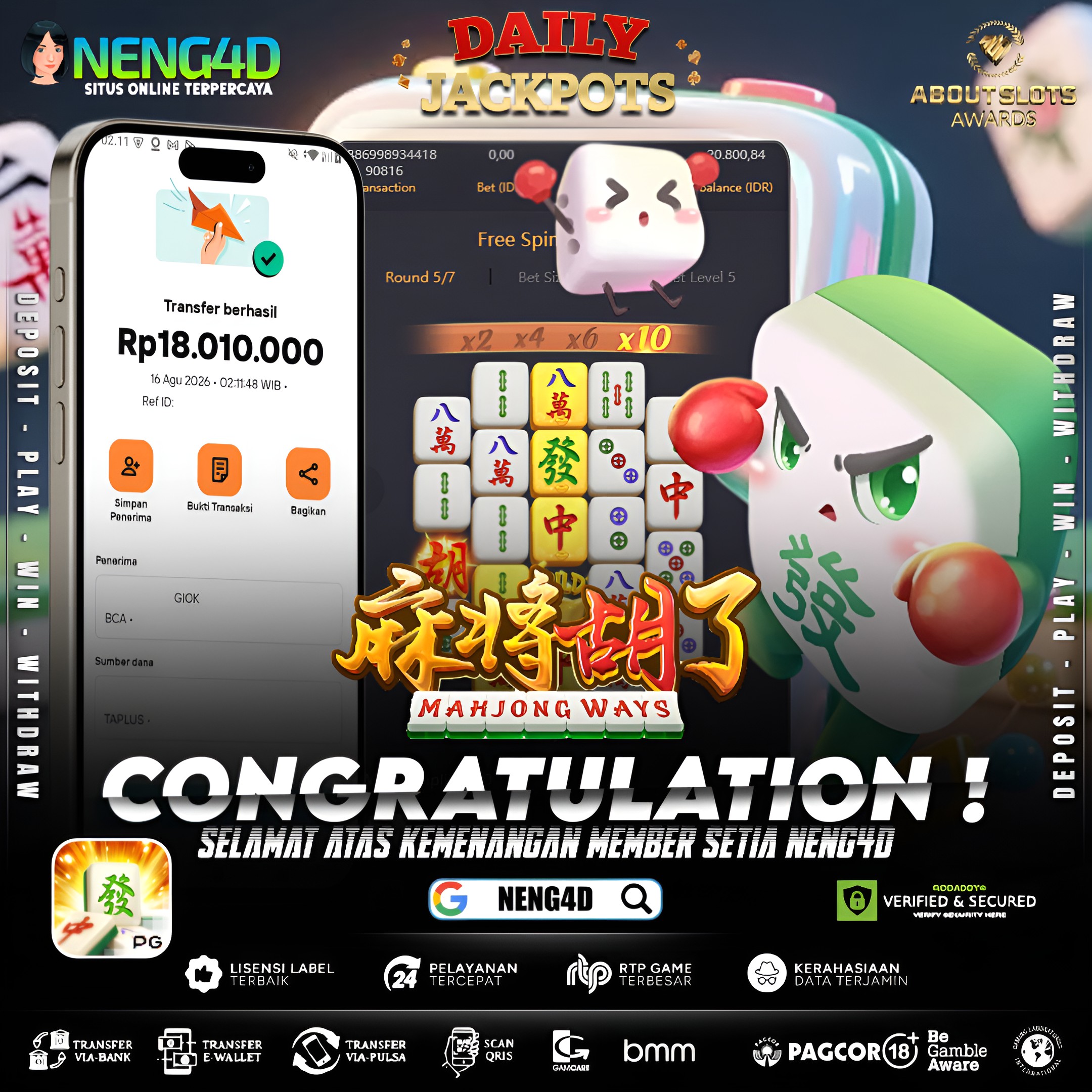 MAHJONG WAYS 18JT