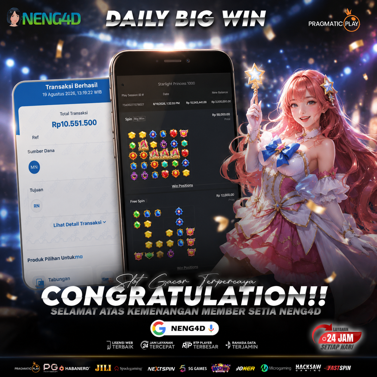 JACKPOT 10 JUTA STARLIGHT PRINCESS 1000 PRAGMATIC PLAY