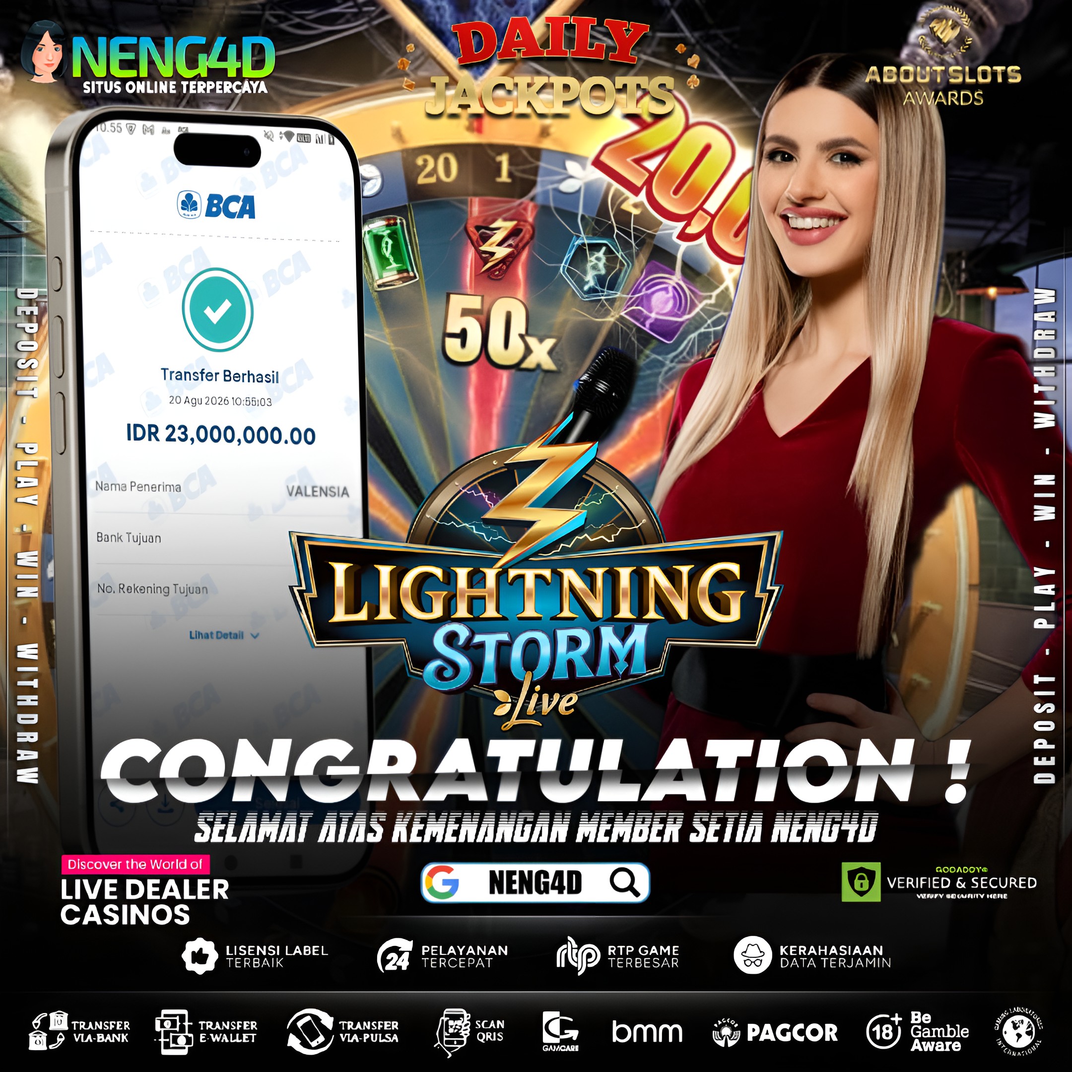 MENANG BESAR MAIN DI LIVE GAMES LIGHTNING STORM EVOLUTION