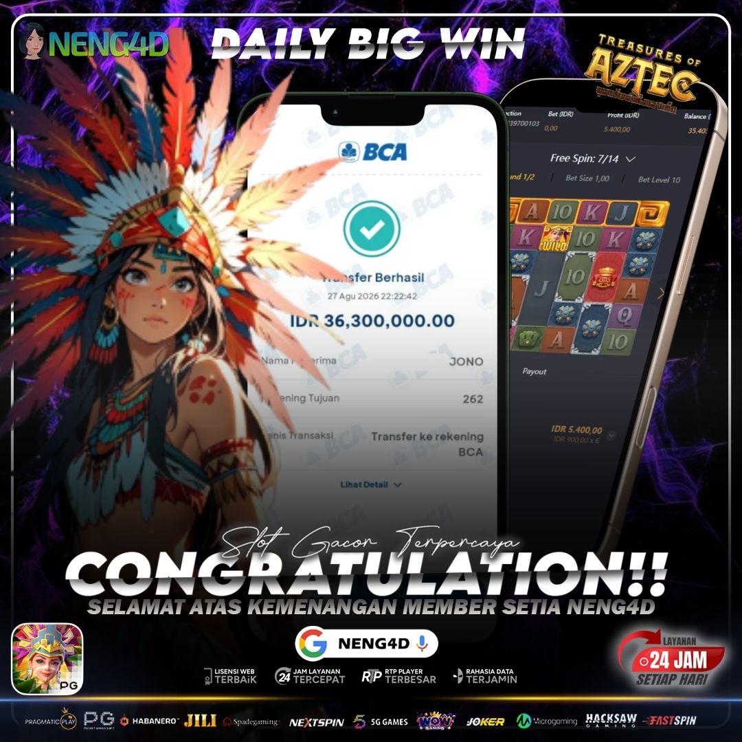 HARTA KARUN FANTASTIS! TREASURE OF AZTEC TEMBUS 36 JUTA BERSAMA NENG4D