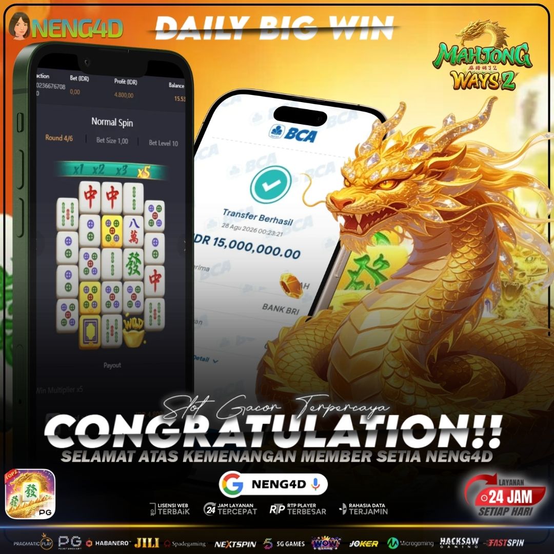 MOMEN FANTASTIS! MAHJONG WAYS 2 TEMBUS 15 JUTA BERSAMA NENG4D