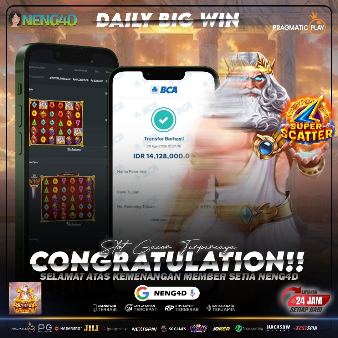 JACKPOT FANTASTIS! OLYMPUS SUPER SCATTER TEMBUS 14 JUTA BERSAMA NENG4D