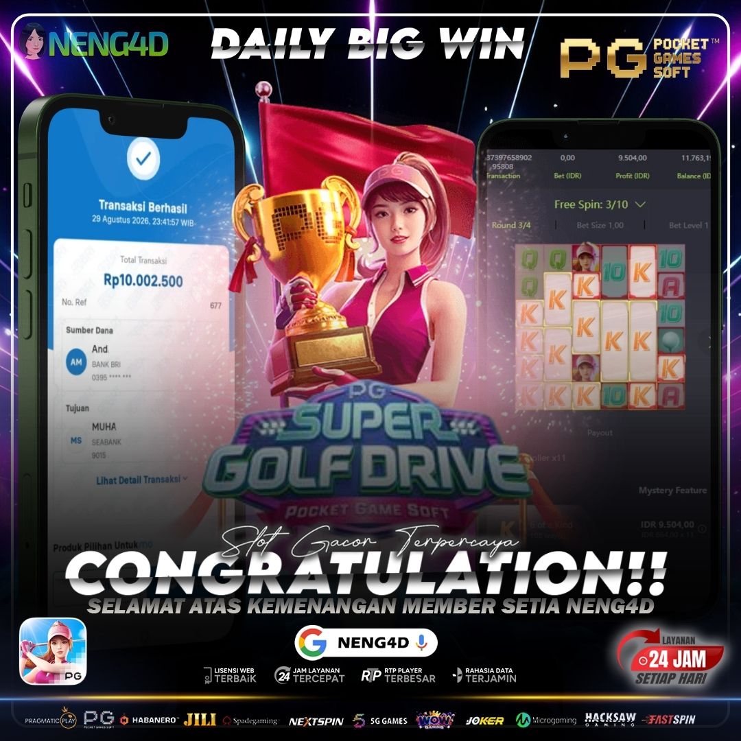 SUPER GOLF DRIVE CATAT HASIL 10 JUTA BERSAMA NENG4D